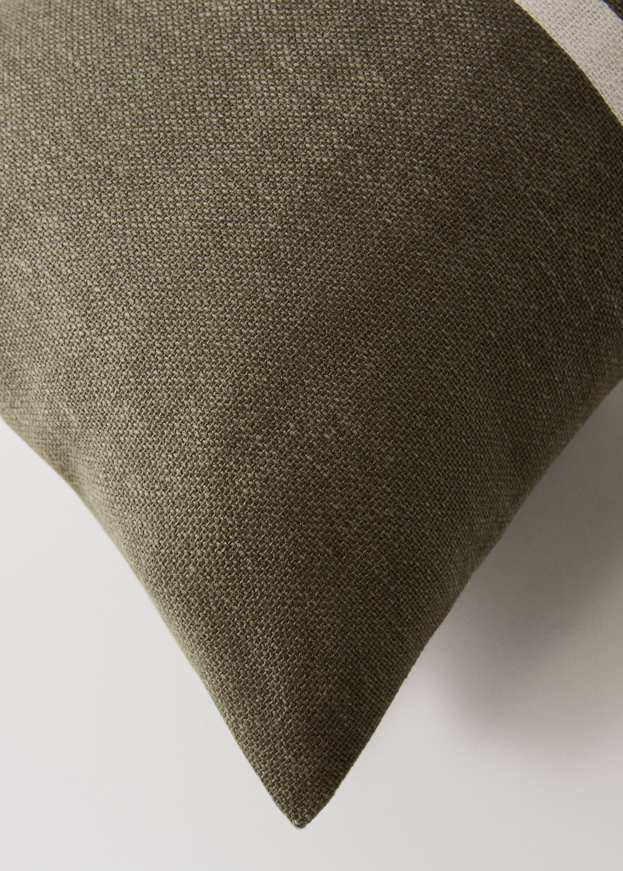 Cotton cushion cover with printed stripes 30x50 cm - Details of the article 2