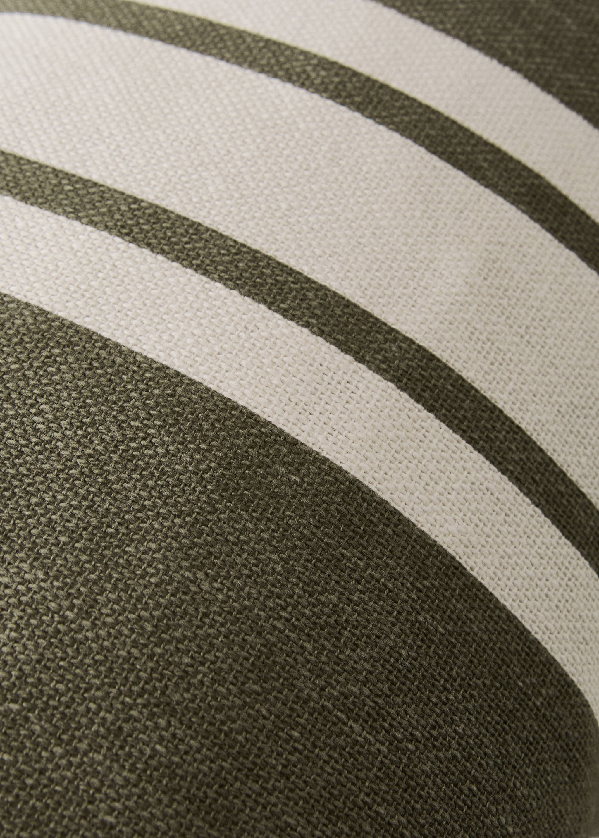 Cotton cushion cover with printed stripes 30x50 cm - Details of the article 3