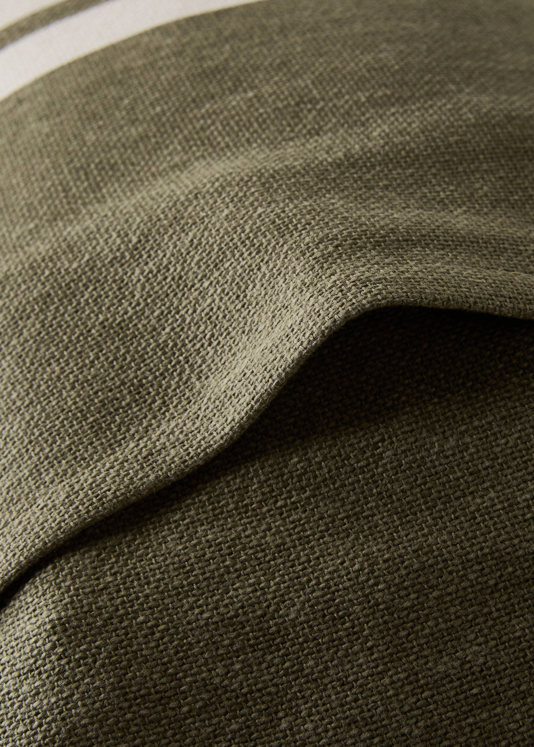 Cotton cushion cover with printed stripes 30x50 cm - Details of the article 4