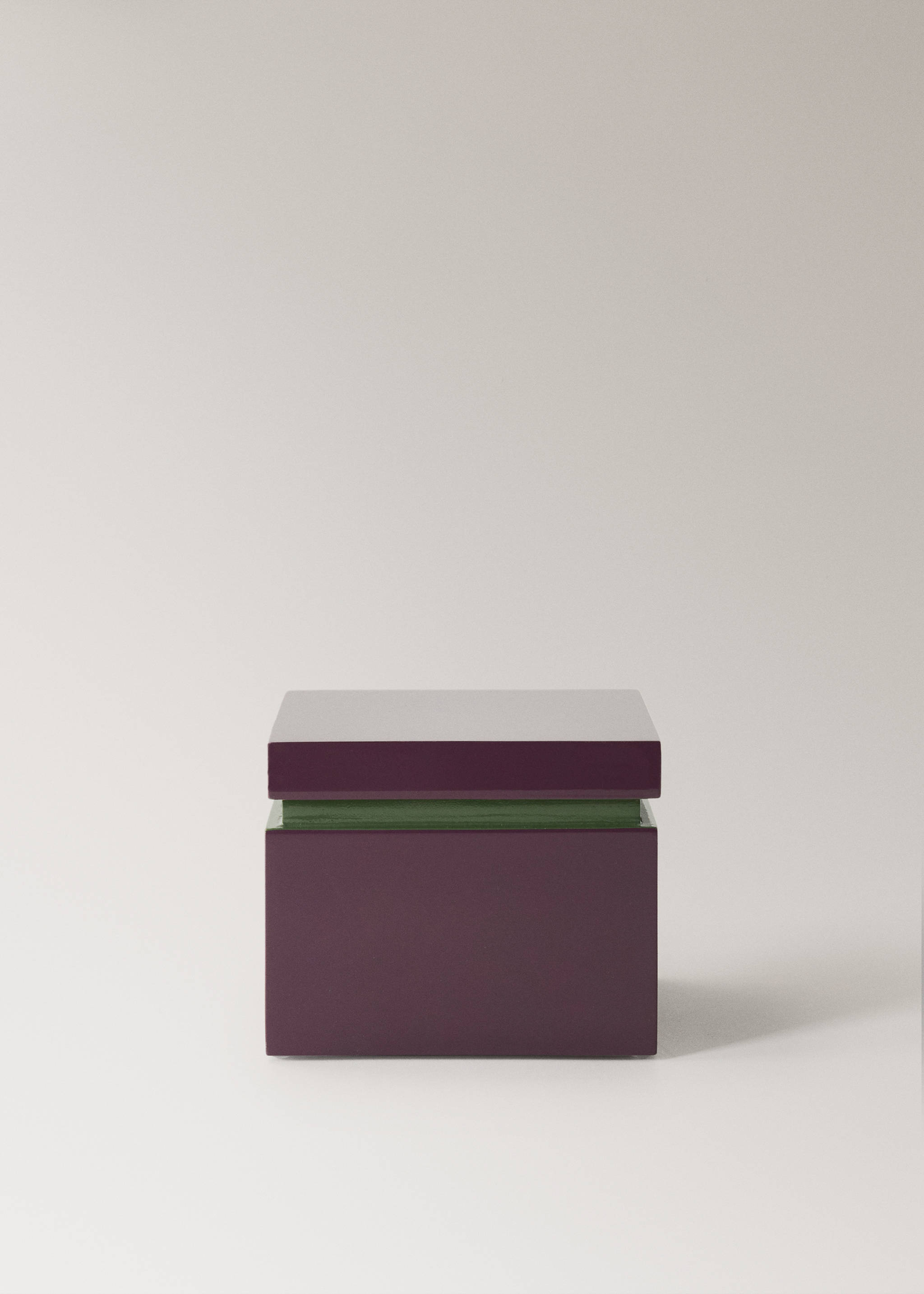 Caja lacada bicolor cuadrada - Artículo sin modelo
