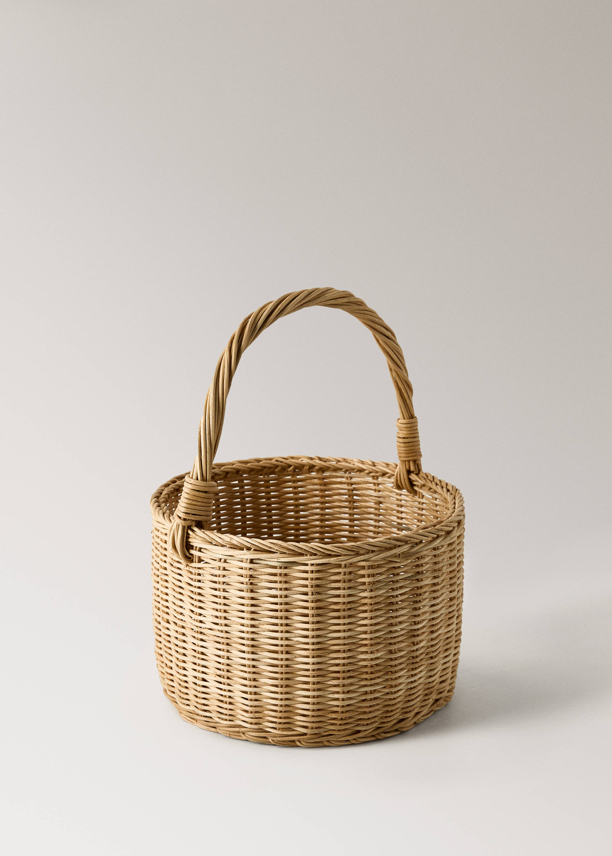 Large rattan basket with handles - Details of the article 1