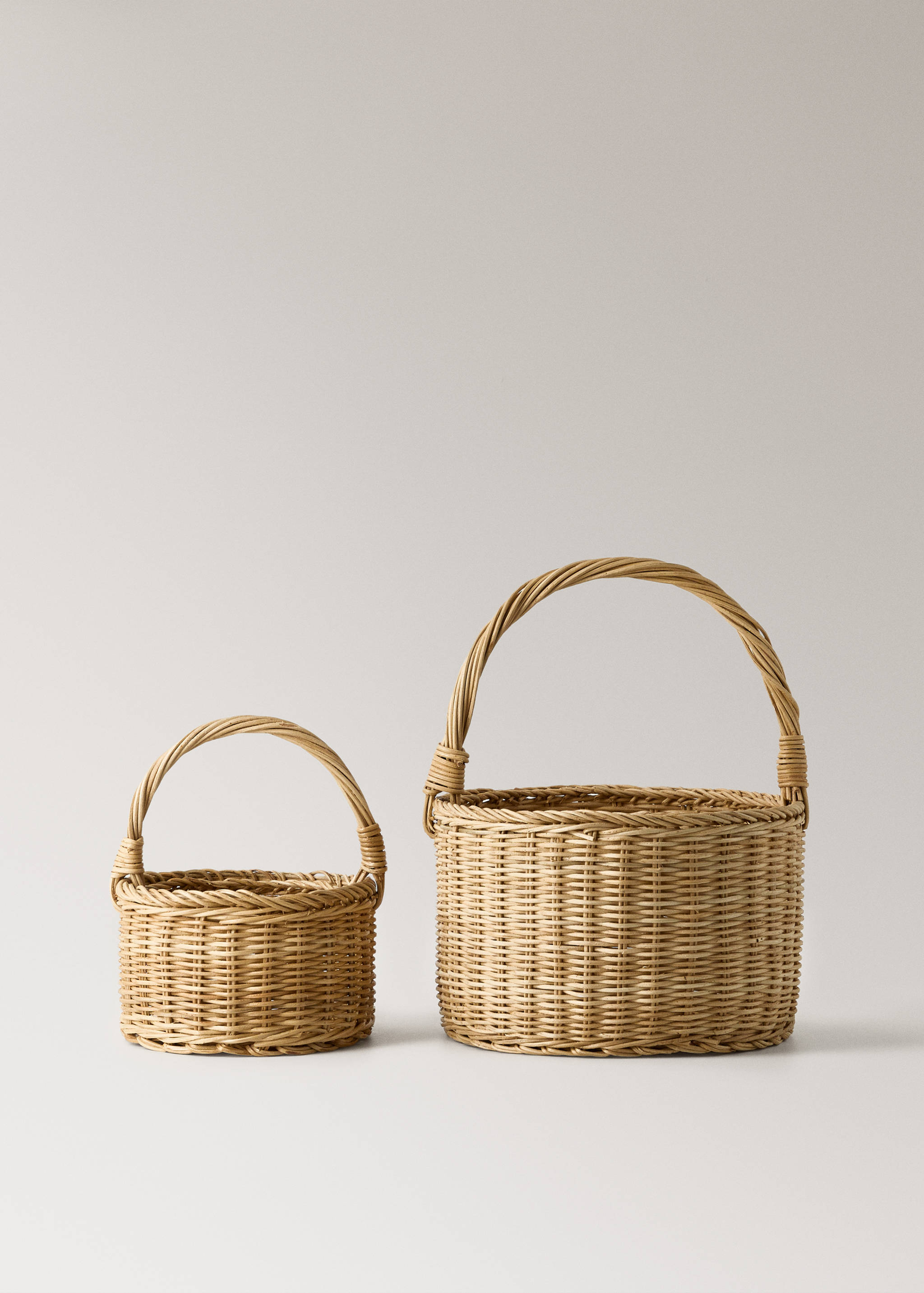 Large rattan basket with handles - Details of the article 4