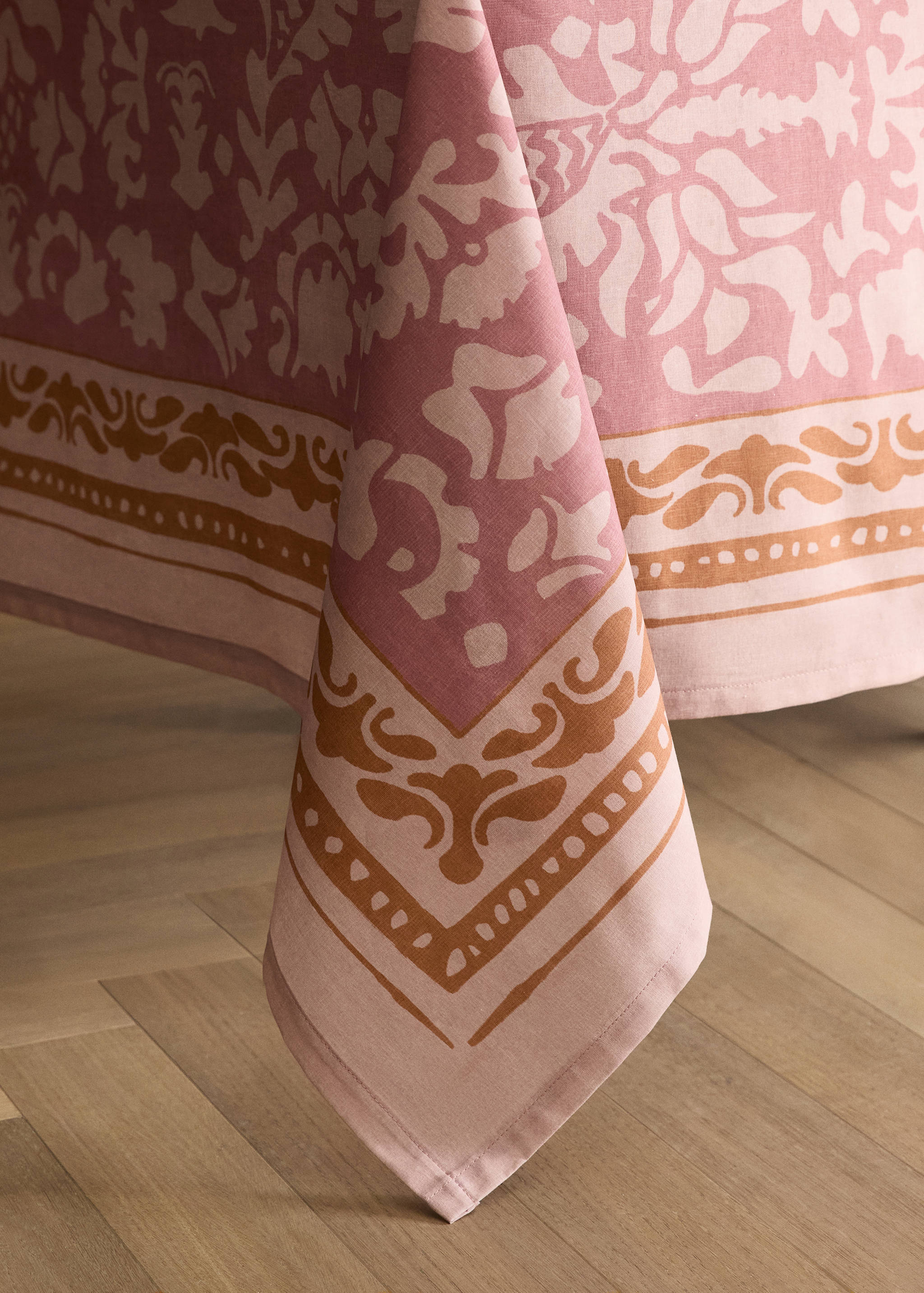 Mantel algodón estampado hojas 6 a 8 comensales - Detalle del artículo 8