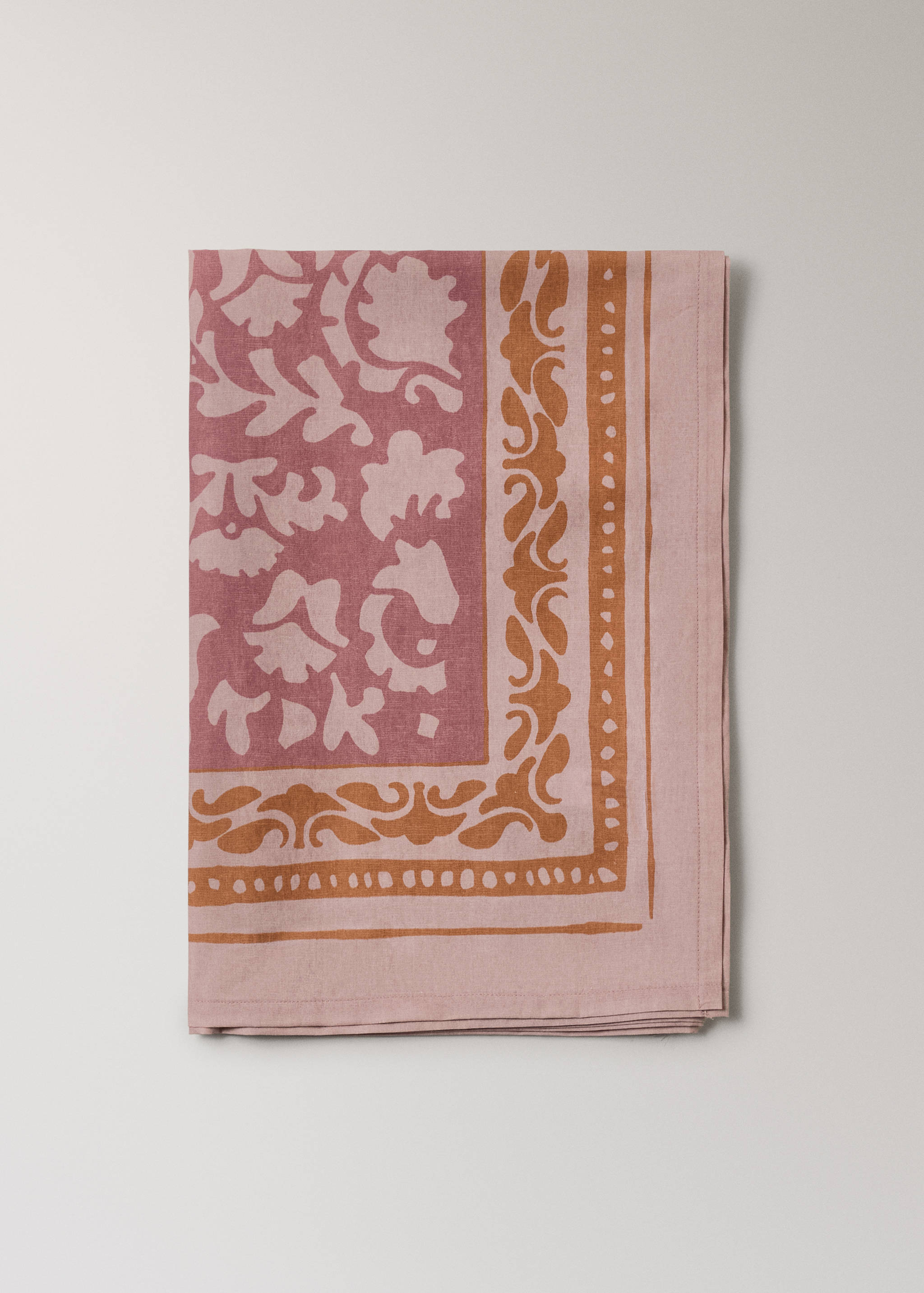 Mantel algodón estampado hojas 6 a 8 comensales - Artículo sin modelo