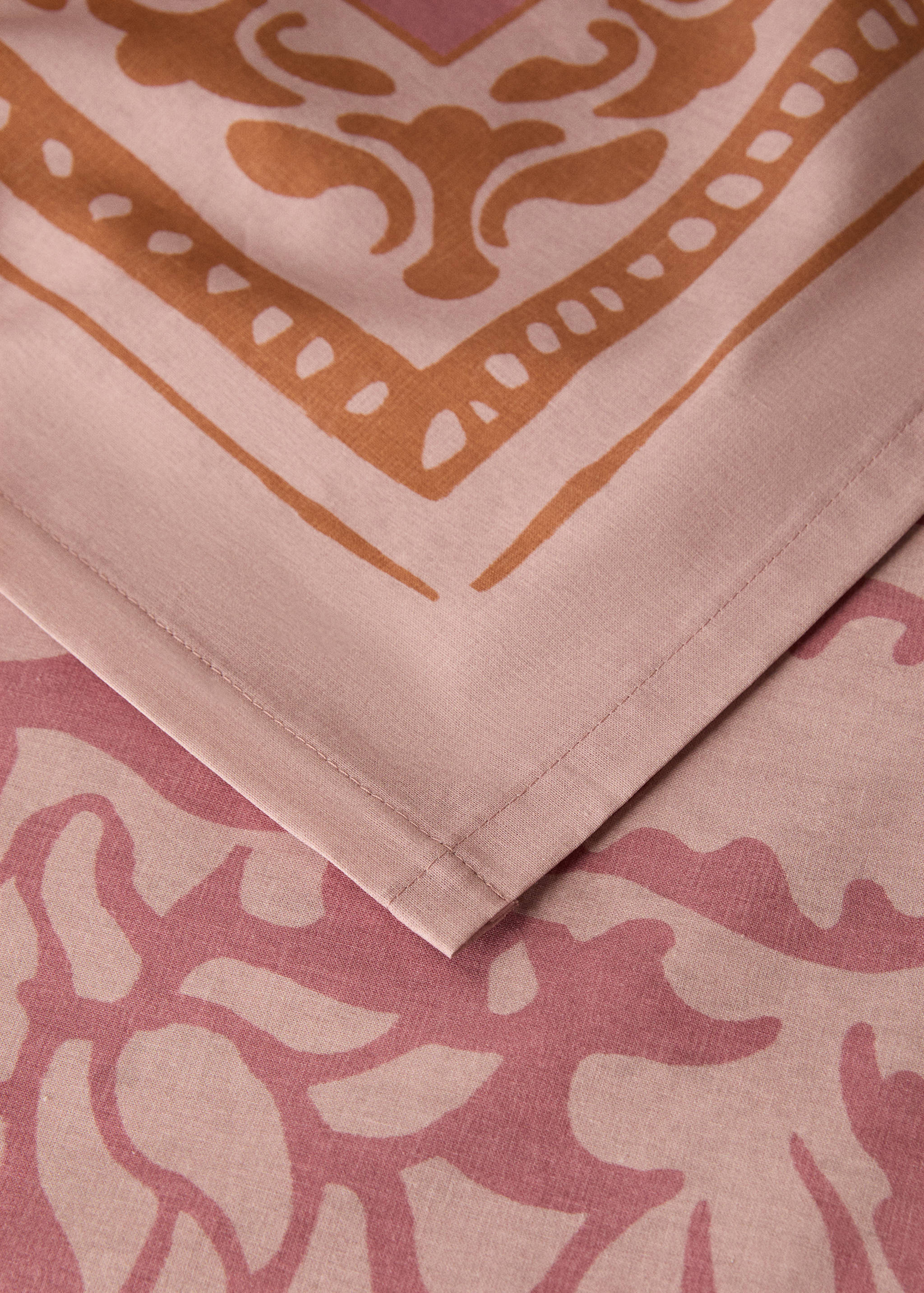 Mantel algodón estampado hojas 6 a 8 comensales - Detalle del artículo 1