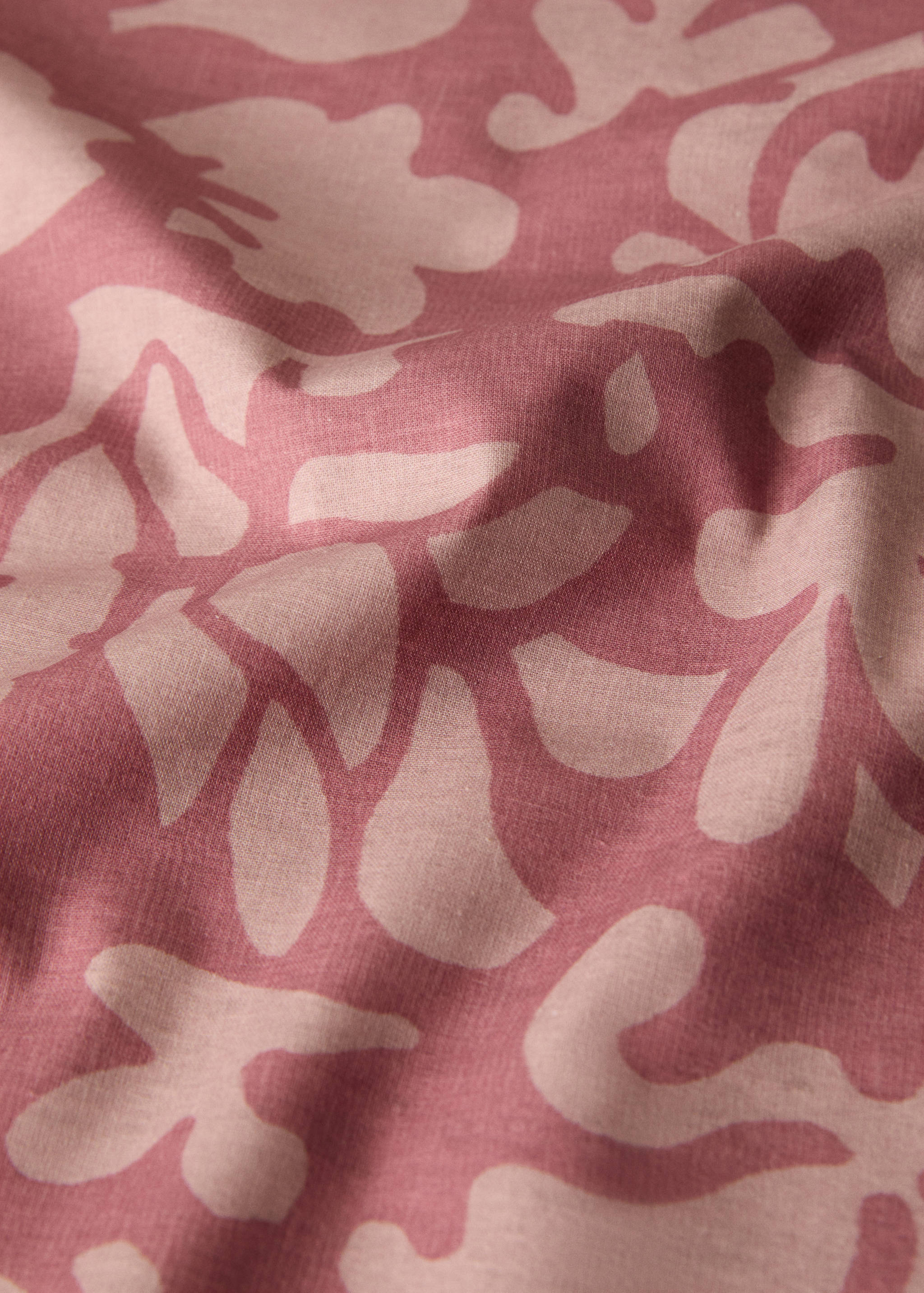 Mantel algodón estampado hojas 6 a 8 comensales - Detalle del artículo 2