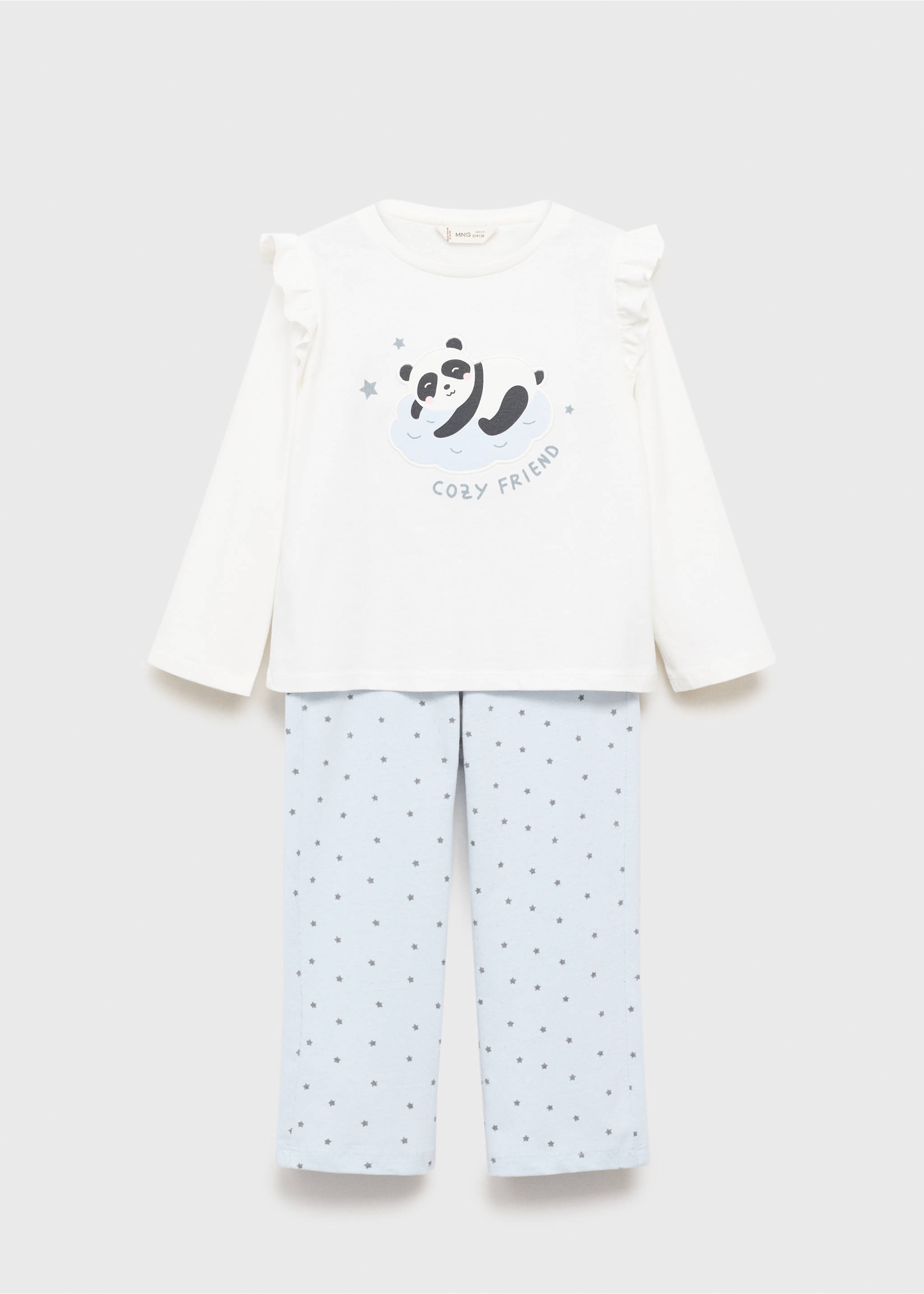 Pijama largo estampado - Artículo sin modelo, Blanco roto. Ref: 17023798-00.