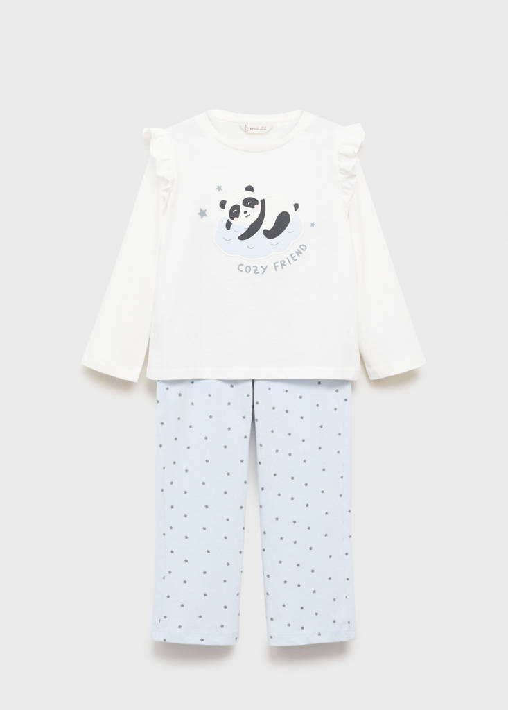 Printed long pyjamas — Off White