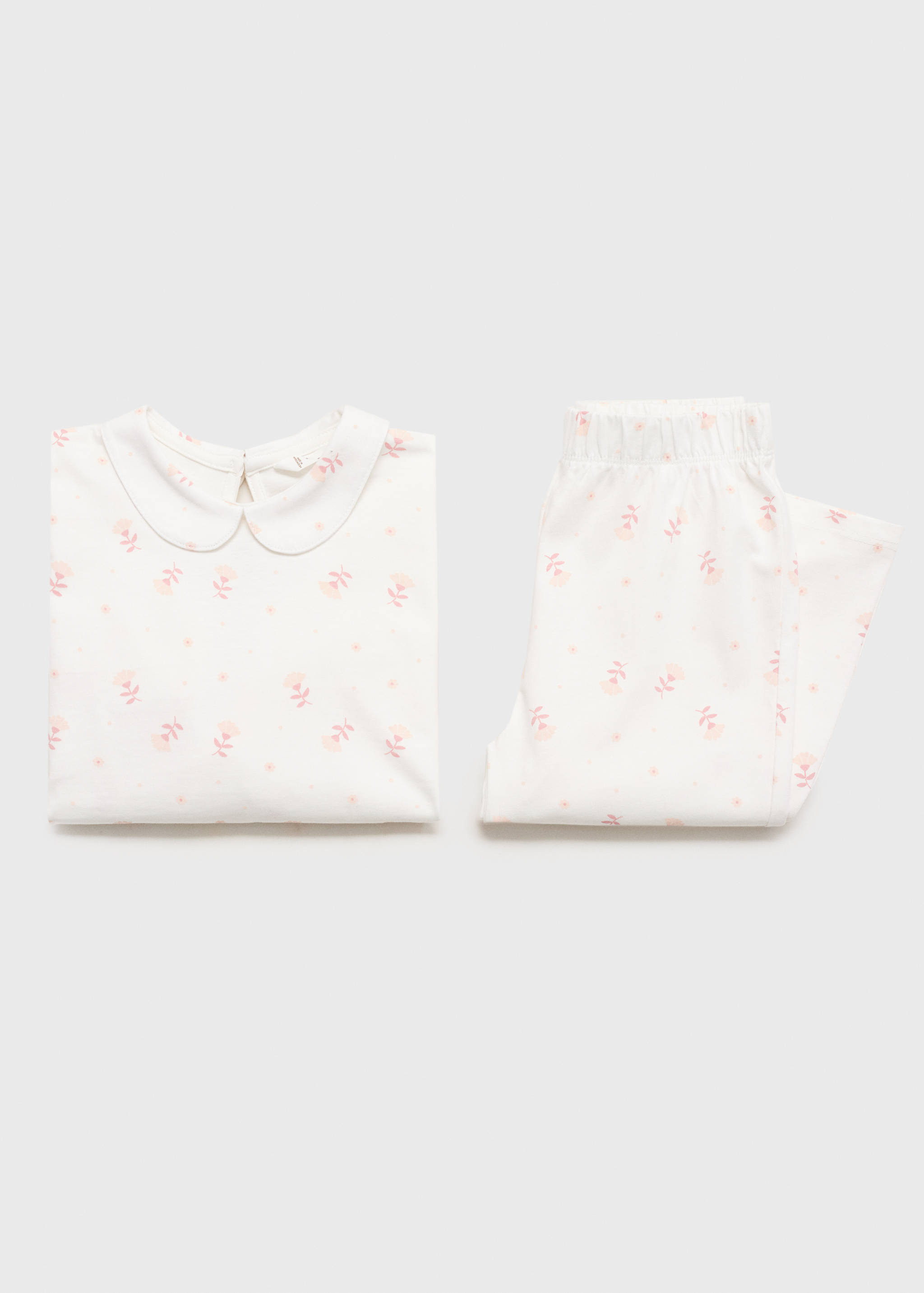 Pijama estampado cuello bebé - Detalle del artículo 0