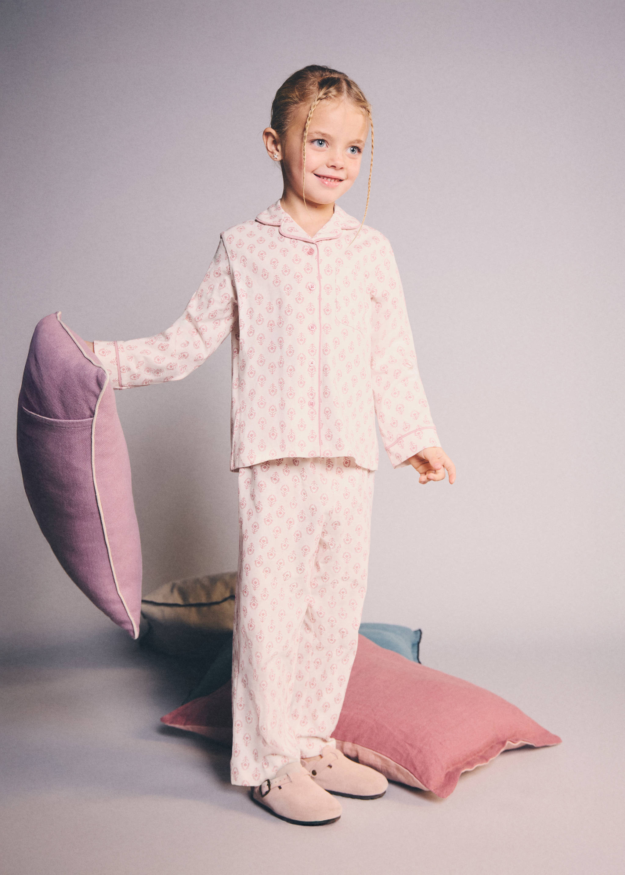 Pijama largo estampado - Plano general