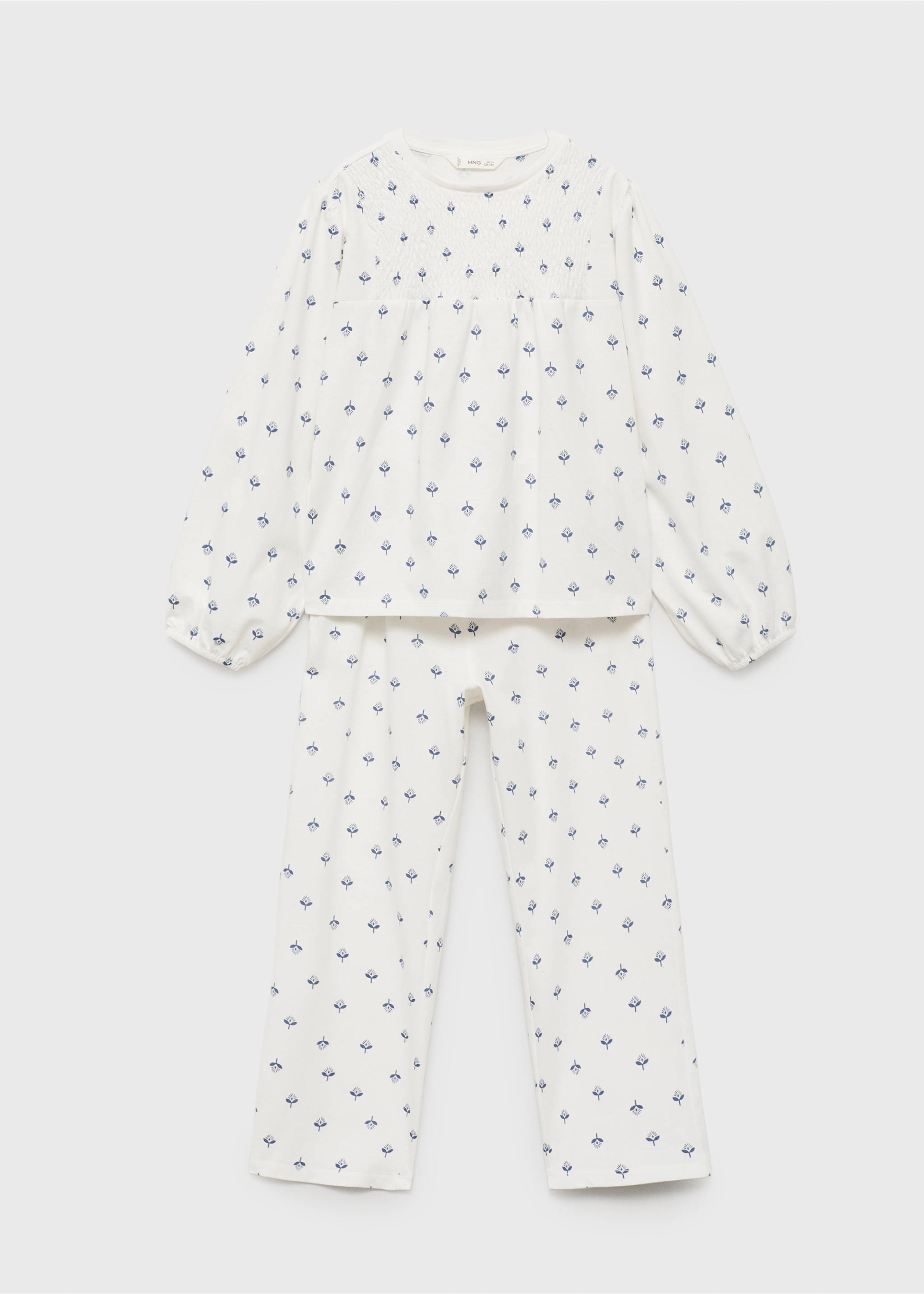 Pyjama coton imprimé - Article sans modèle, Blanc cassé. Ref: 17023801-00.