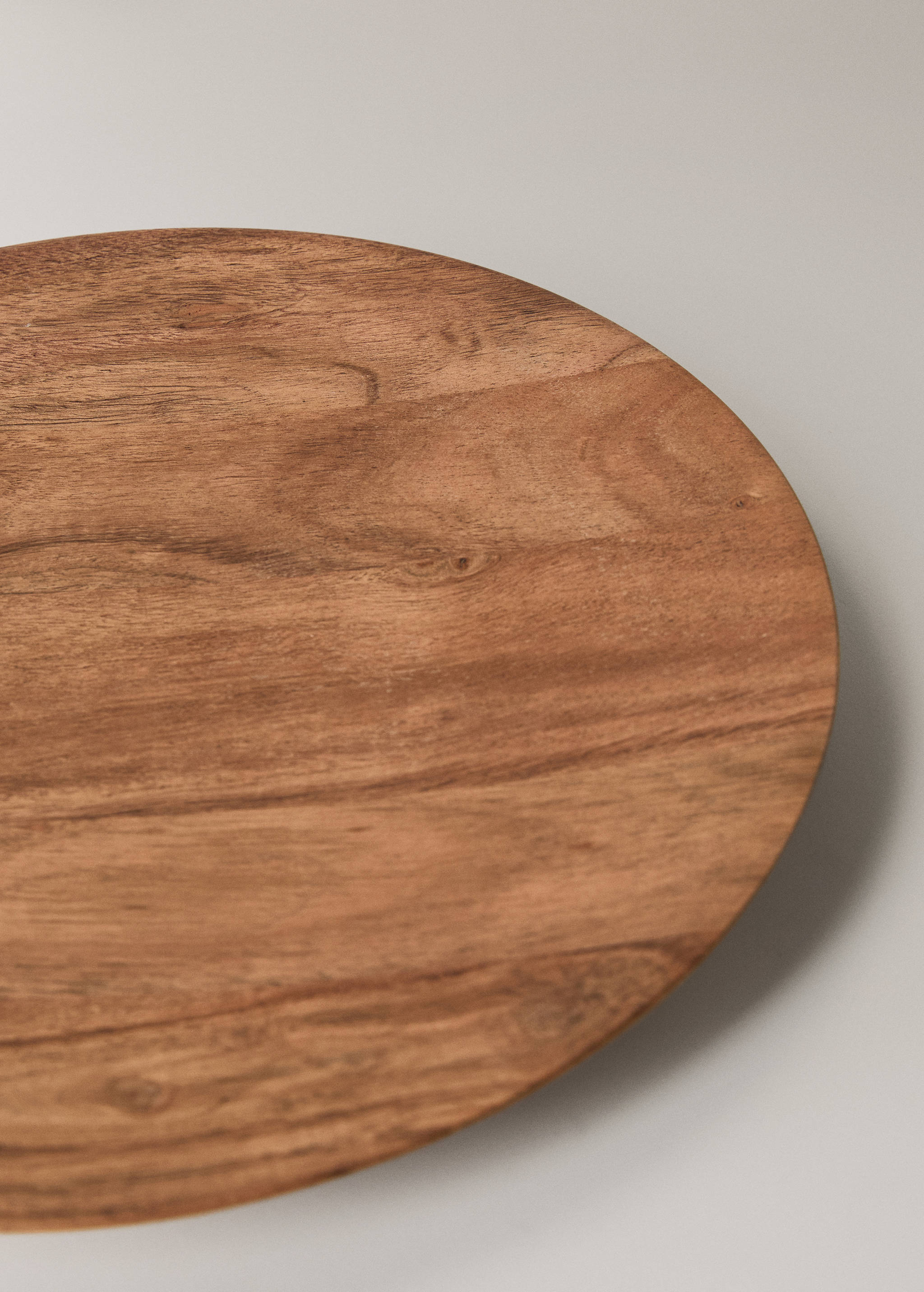 Velký kulatý dřevěný podnos - Detail zboží 1