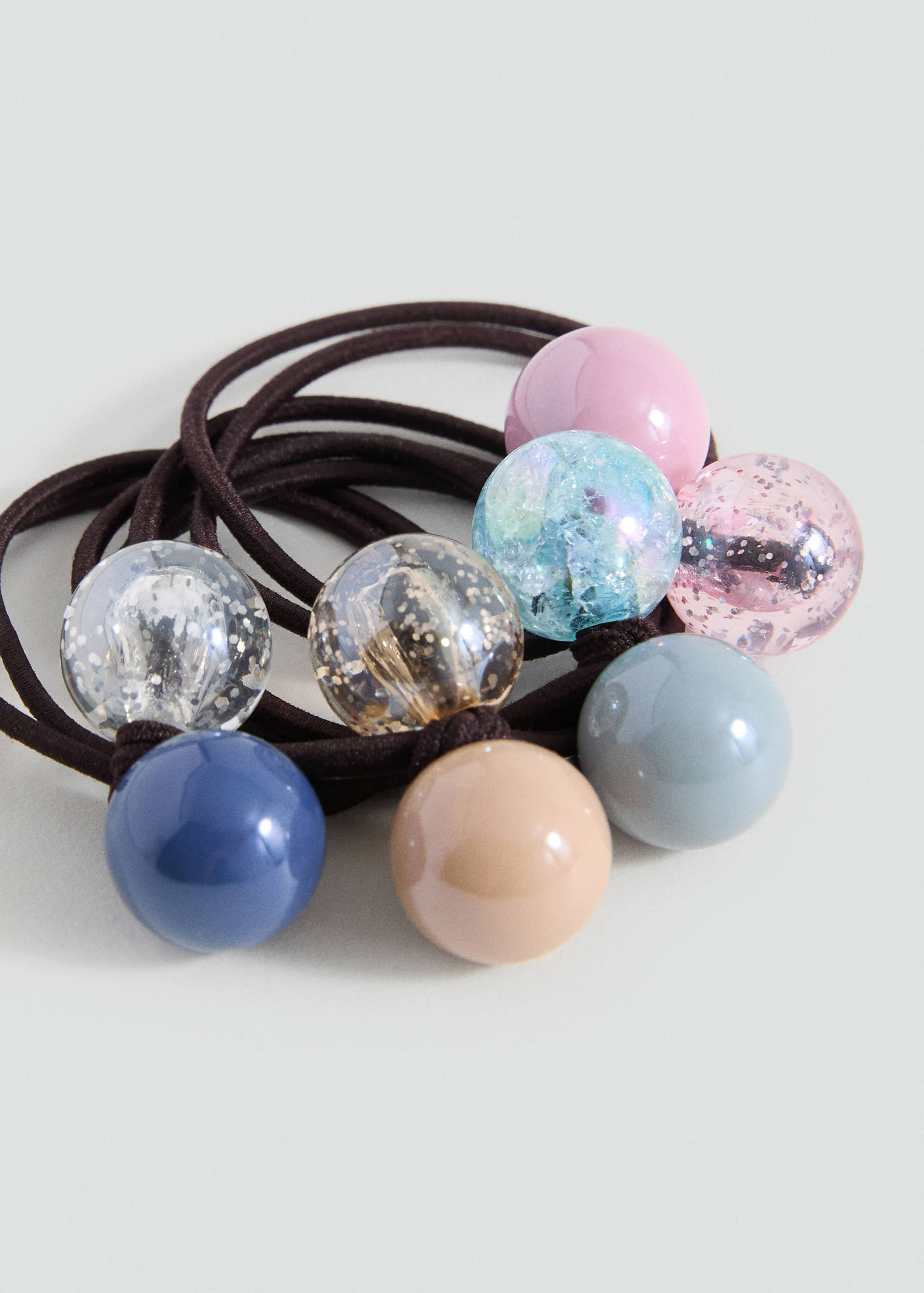 4 pack hair ties - Medium plane