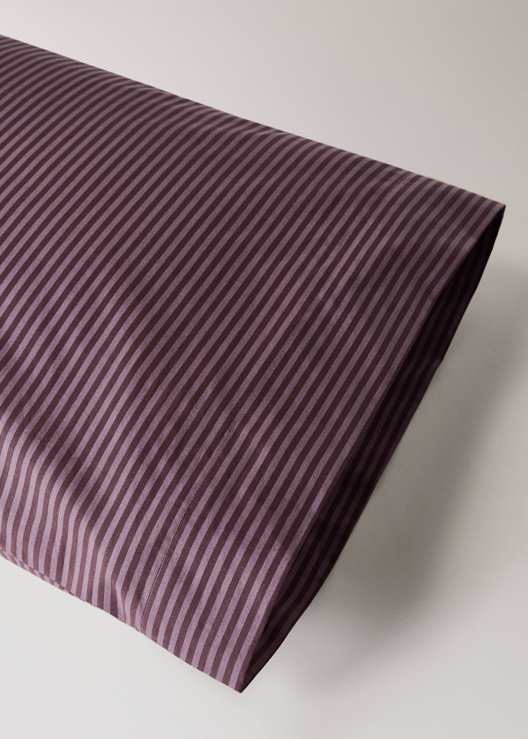 Çizgili pamuklu perkal yastık kılıfı 45x110cm - Ürün detayı 2