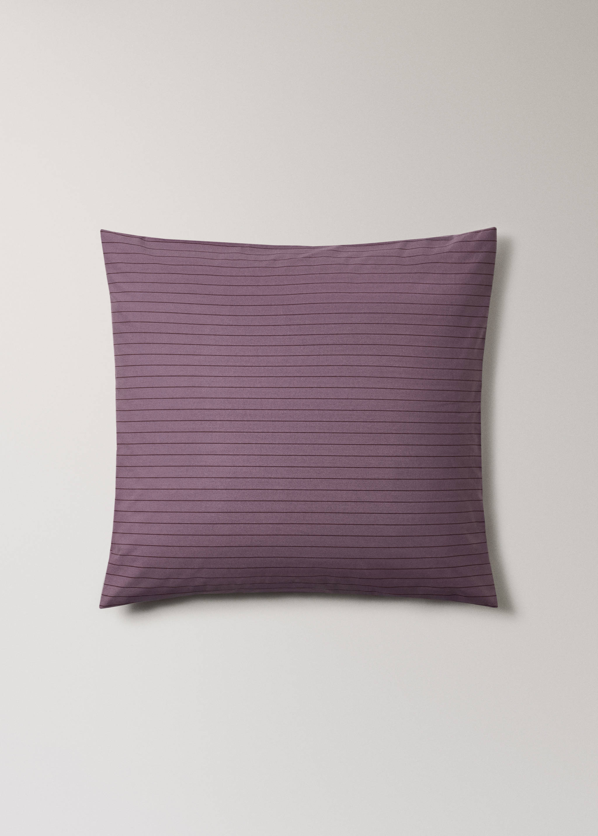 Çizgili perkal pamuklu iki adet yastık kılıfı 60x60 cm - Modelsiz ürün