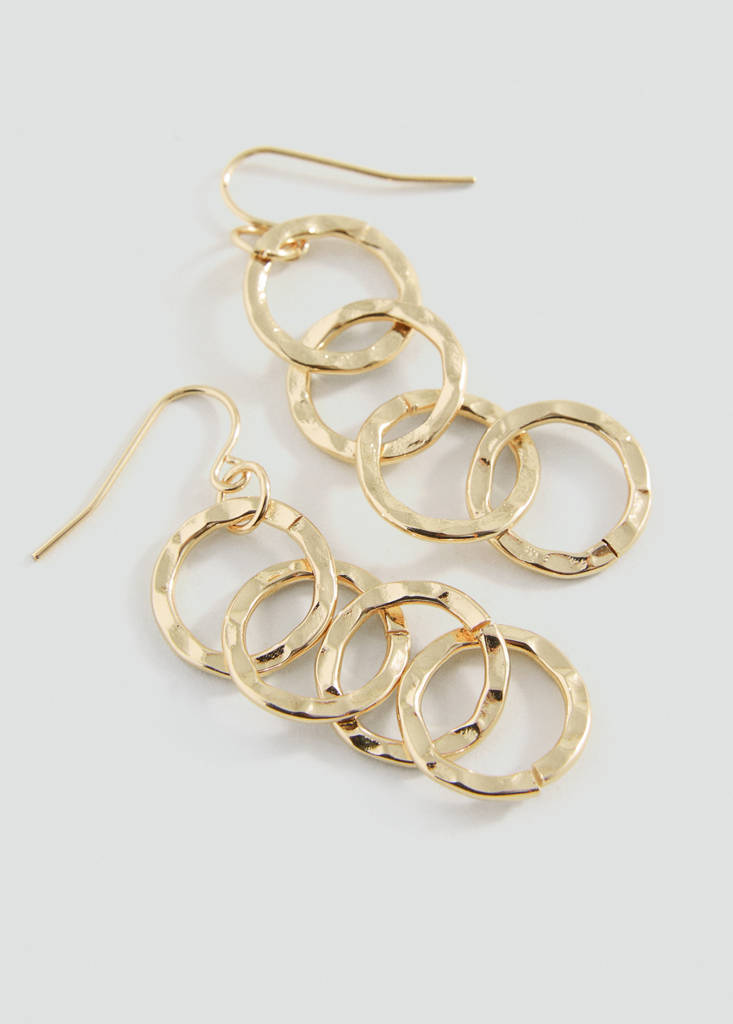 Intertwined hoop earrings — Gold