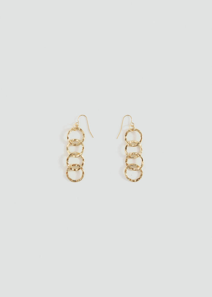 Intertwined hoop earrings — Gold
