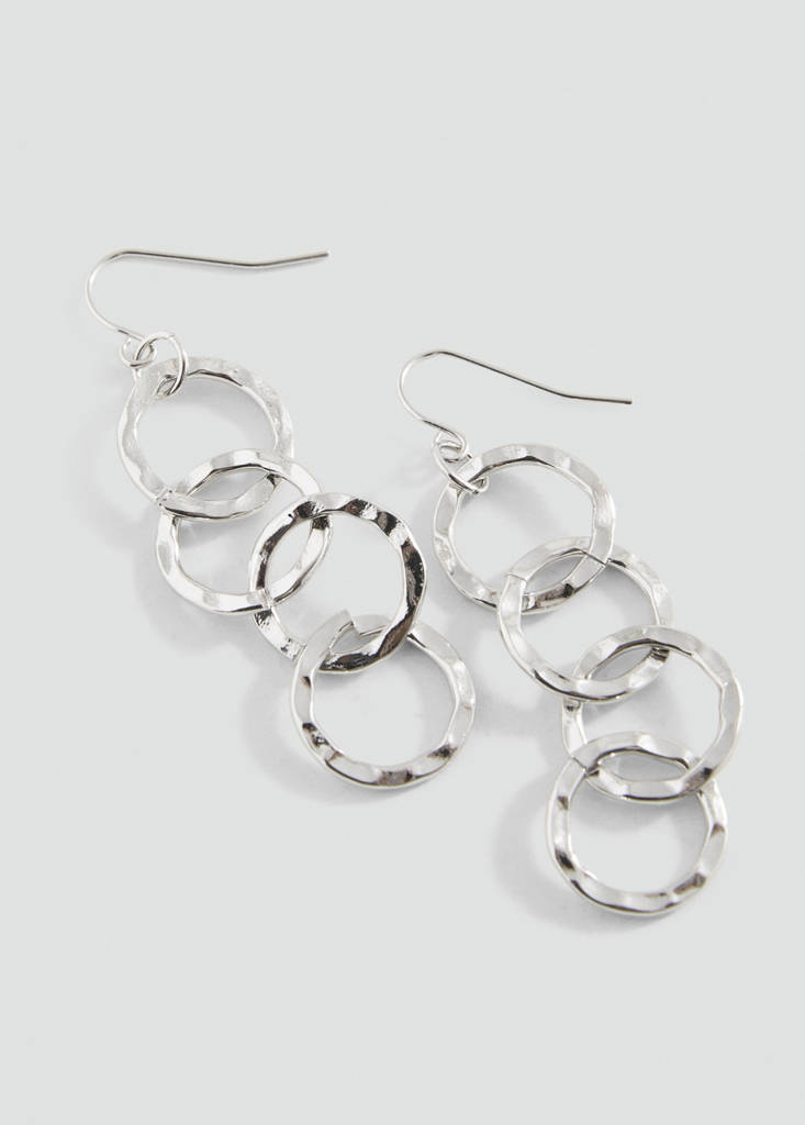 Intertwined hoop earrings — Silver