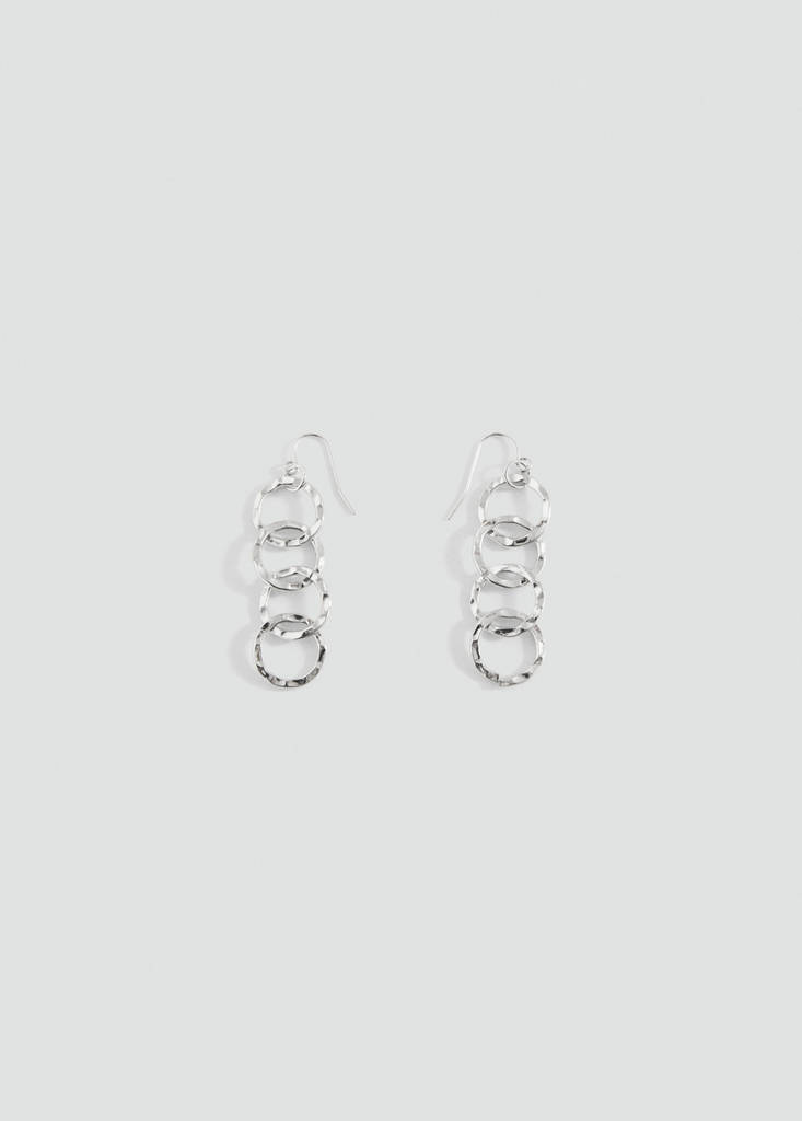Intertwined hoop earrings — Silver