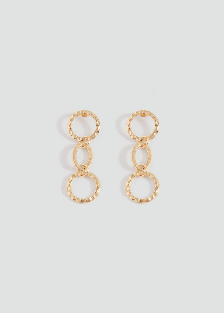 Pendant earrings — Gold