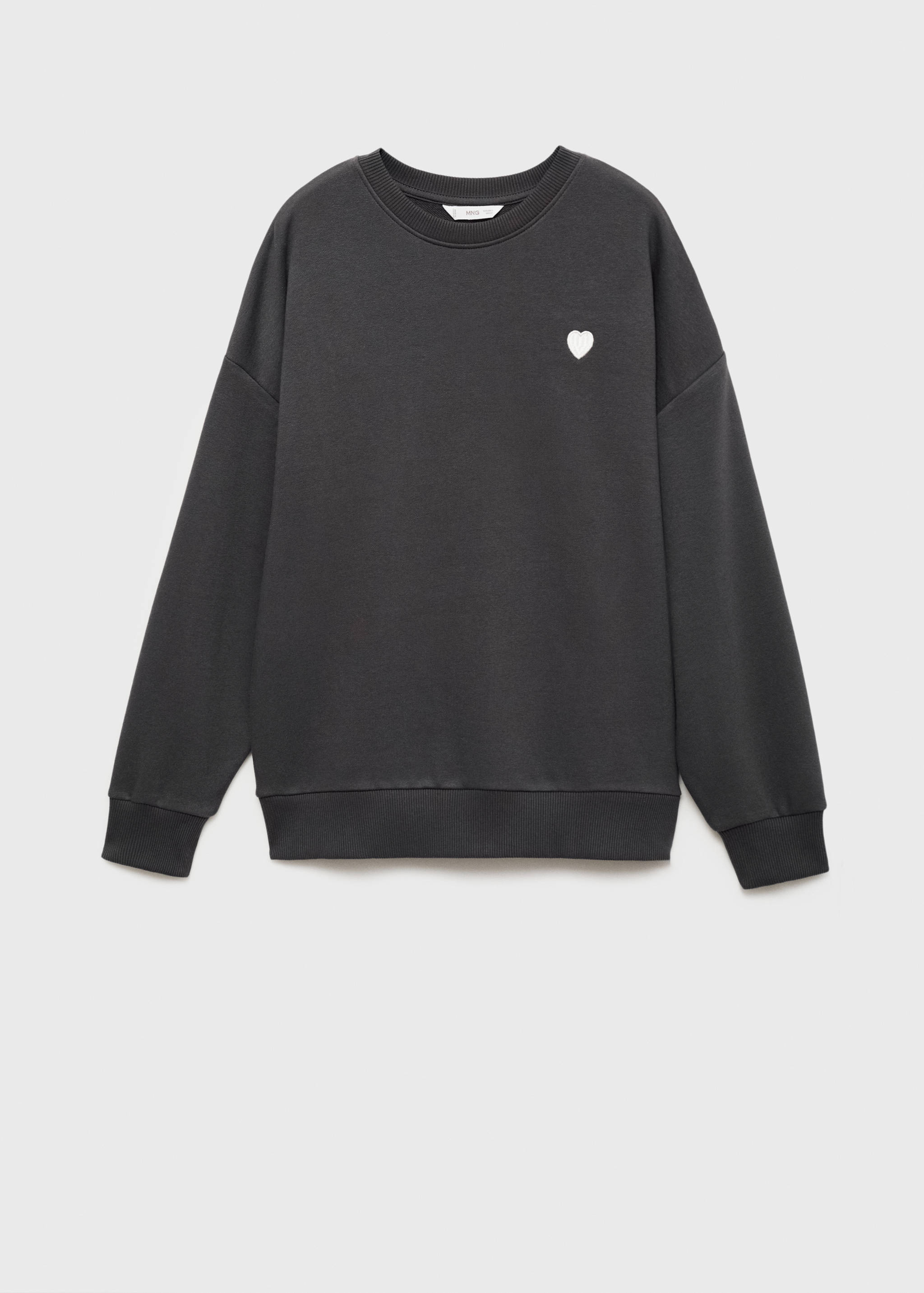 Embroidered message sweatshirt - Article without model