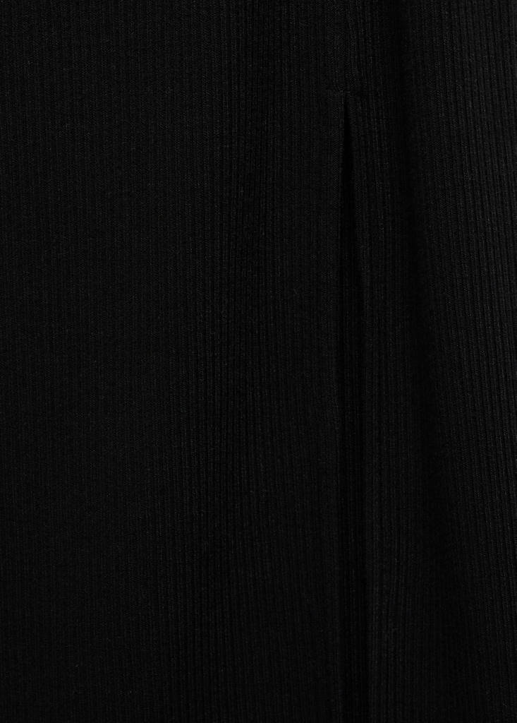 Long dress with side slit — Black