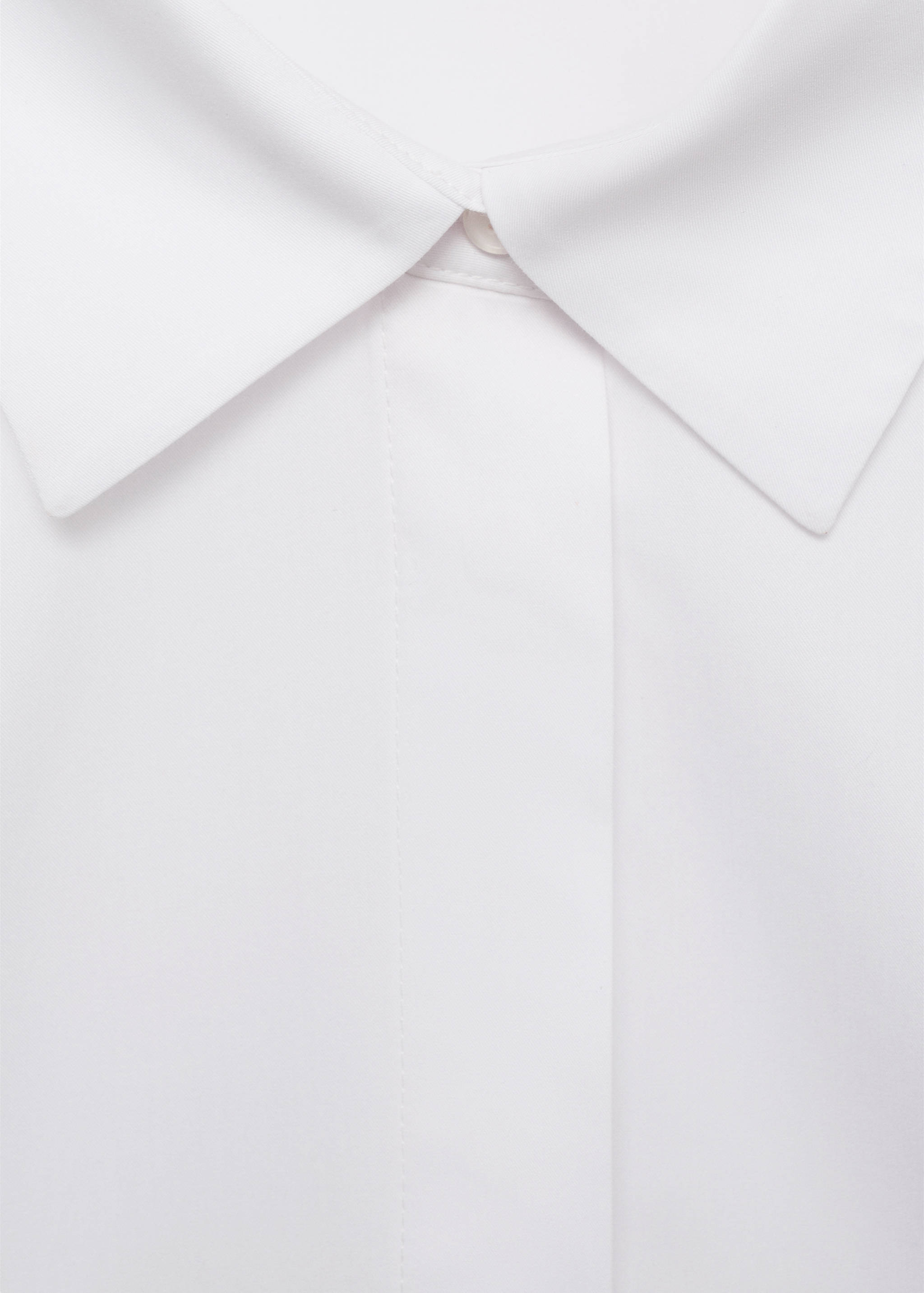 Cropped poplin shirt - Details of the article 8