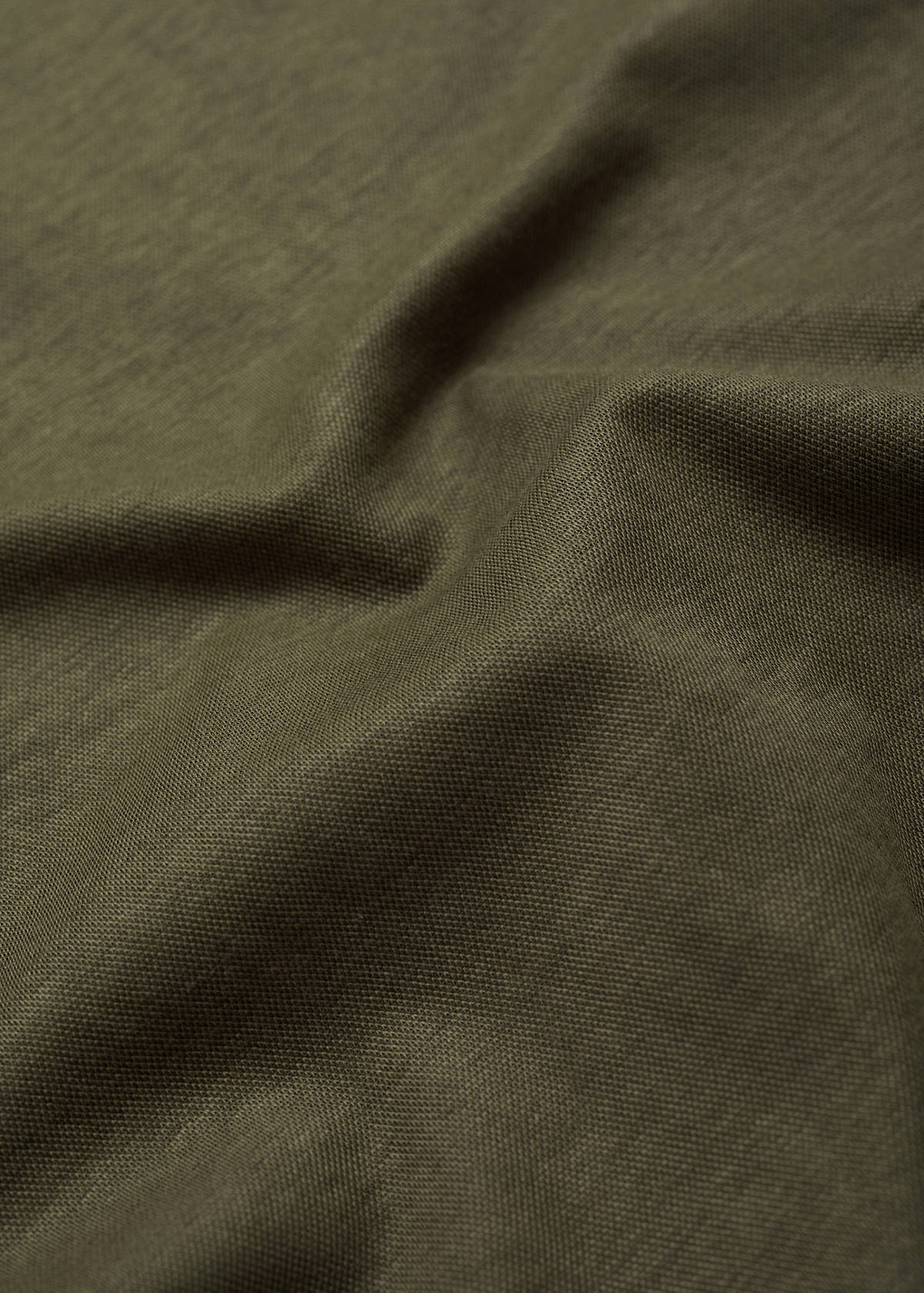 Straight-fit trousers with elastic waist — Khaki
