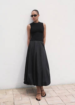 Textured crepe top — Black 2