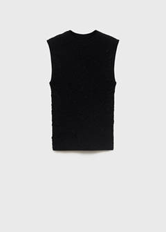 Textured crepe top — Black 6