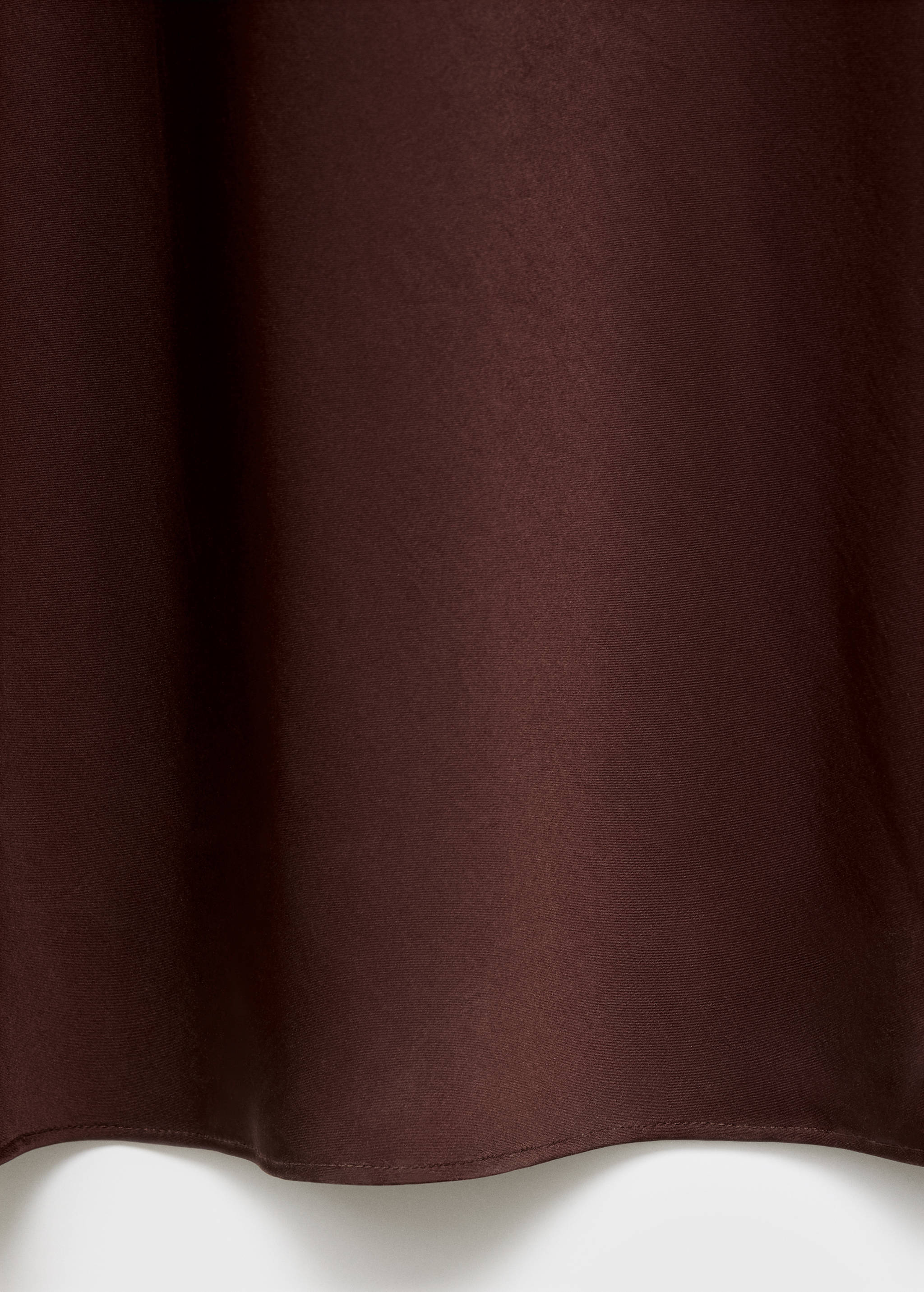 Satin dress with low-cut neckline - Details of the article 0