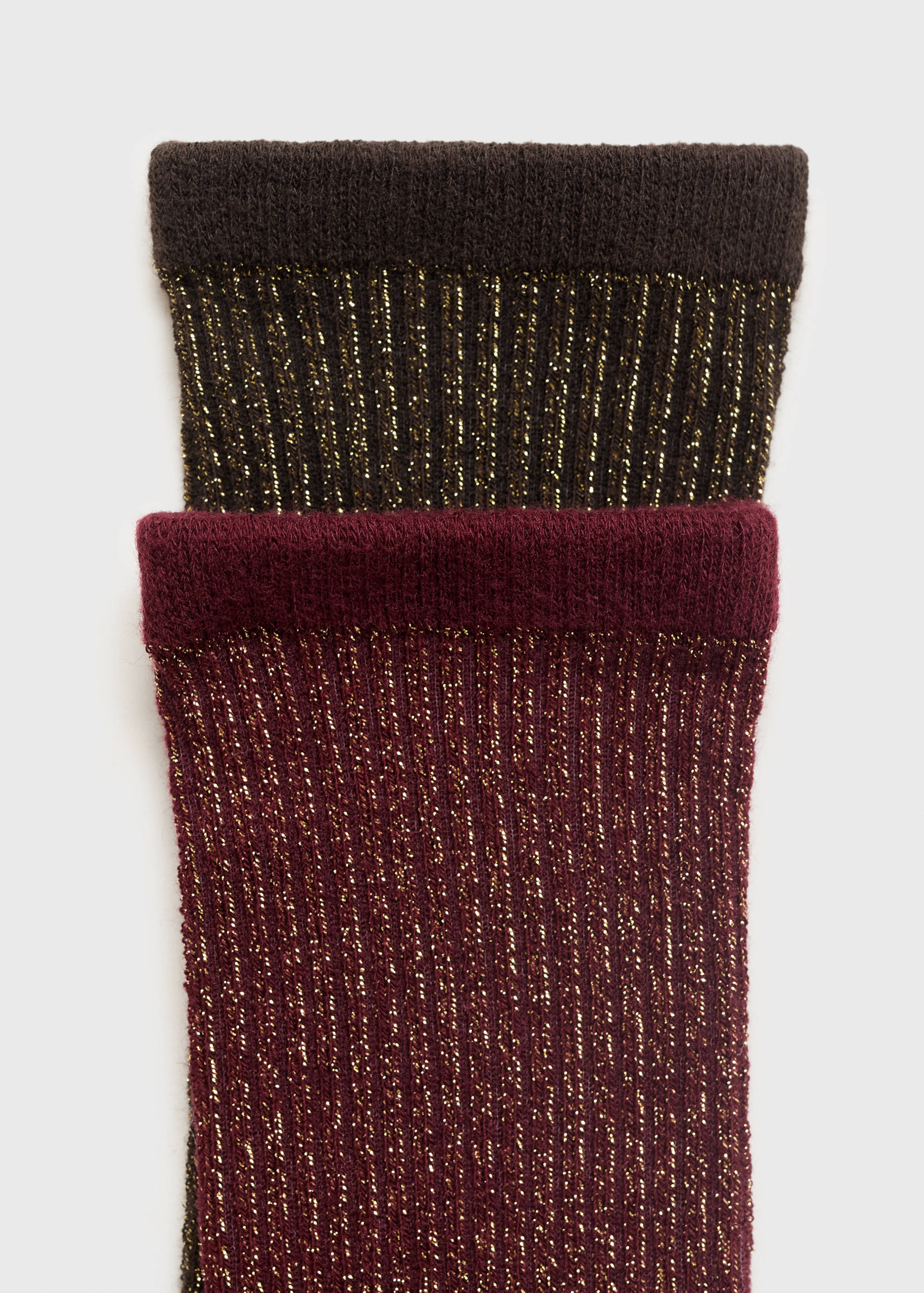 2 pack lurex socks - Reverse of the article