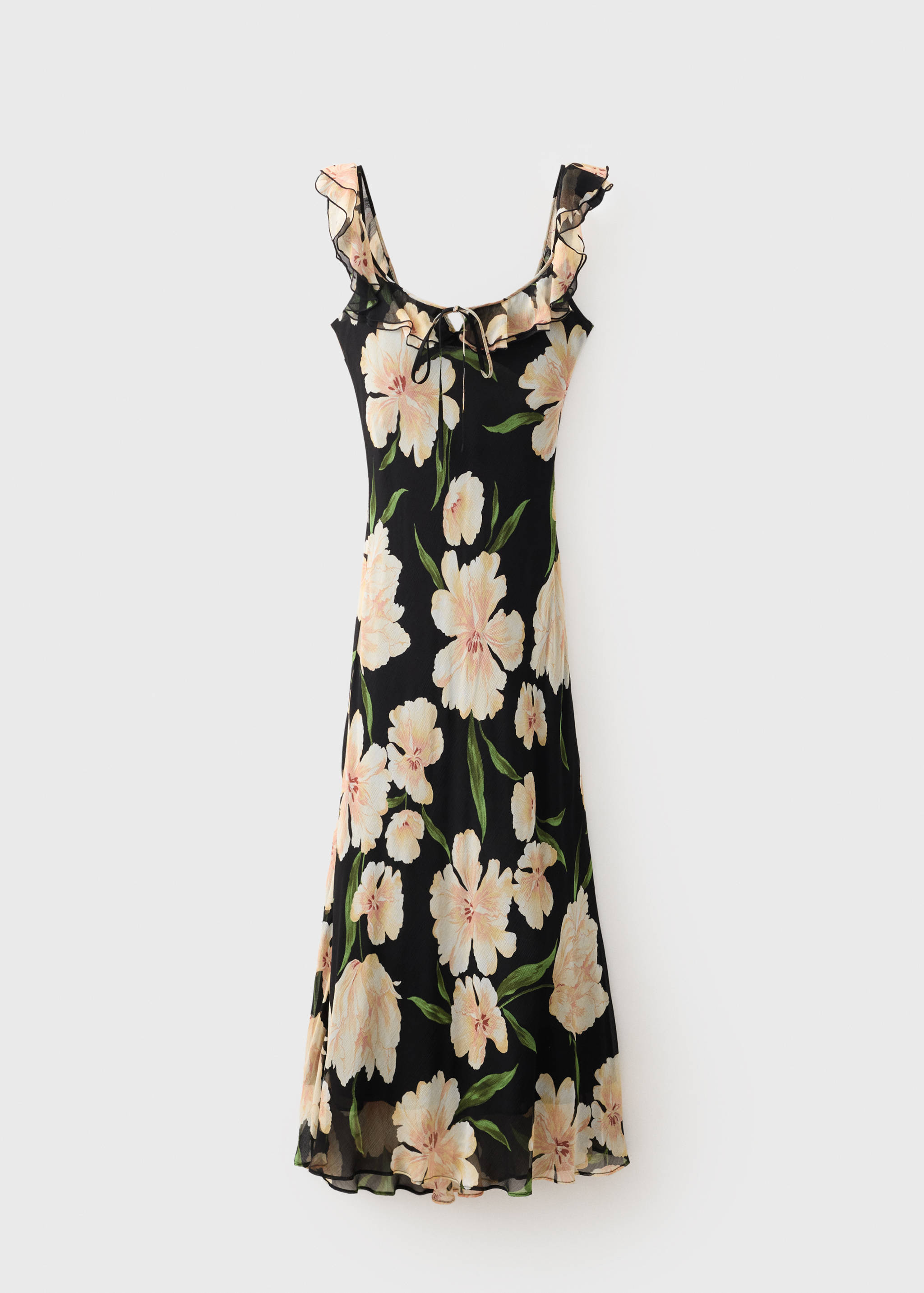 Robe à fleurs détail volants - Article sans modèle