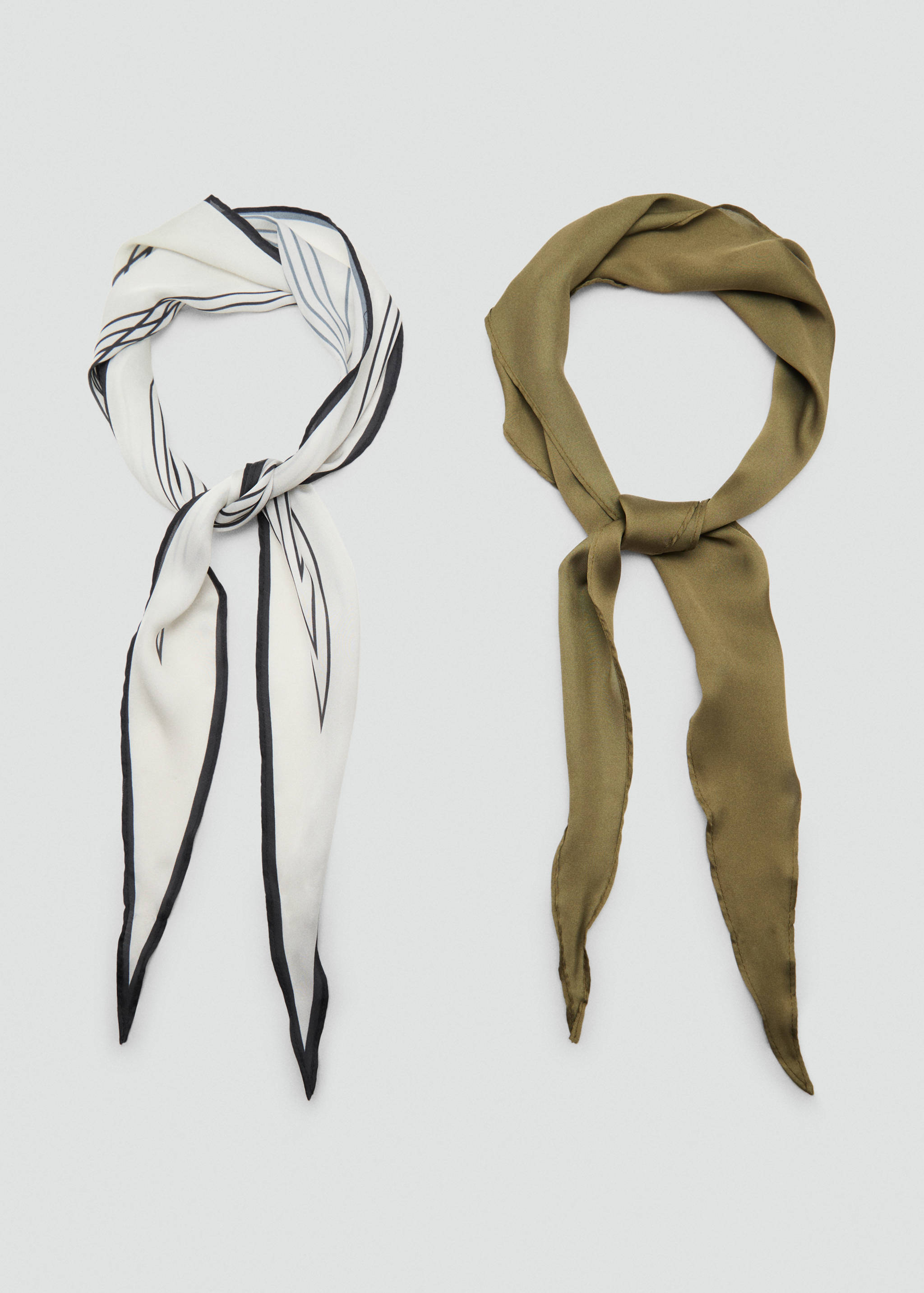 Set of 2 combined scarves - Details of the article 1