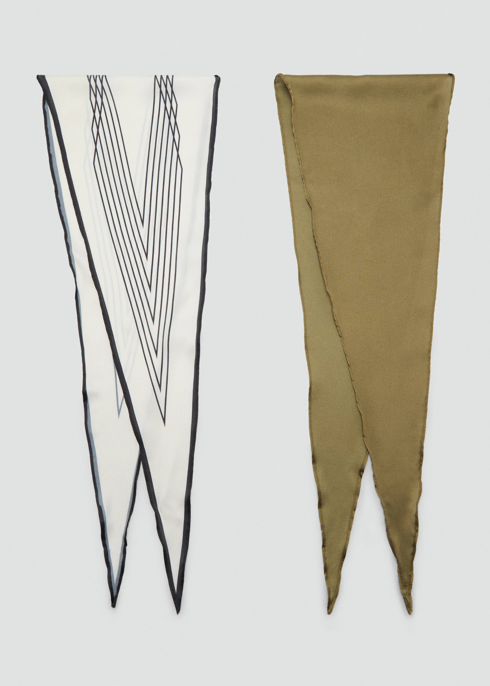 Set of 2 combined scarves - Article without model