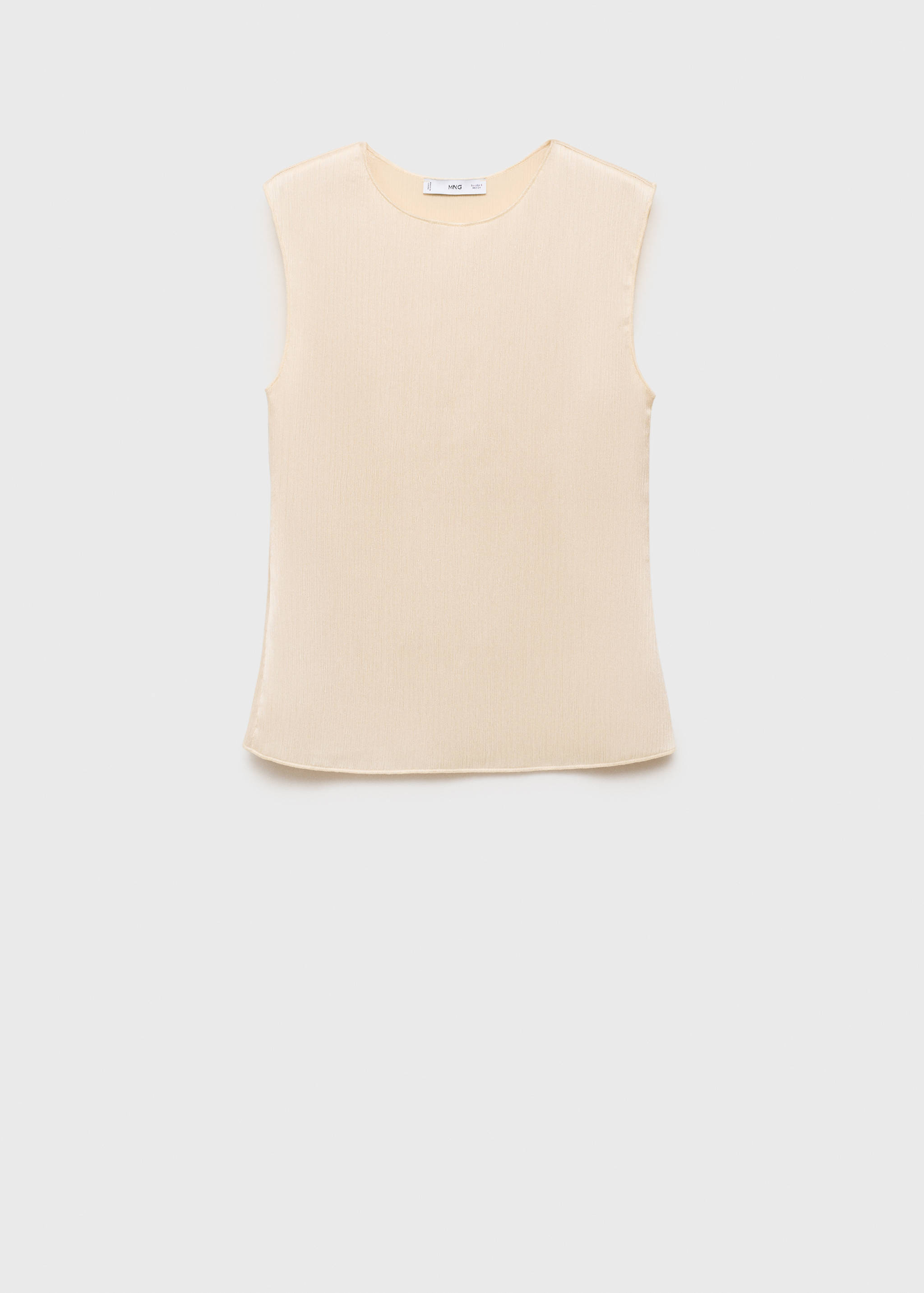 Pleated knitted top - Article without model