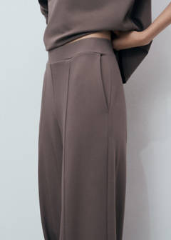 Jogger trousers with elastic waist — Medium Brown 6