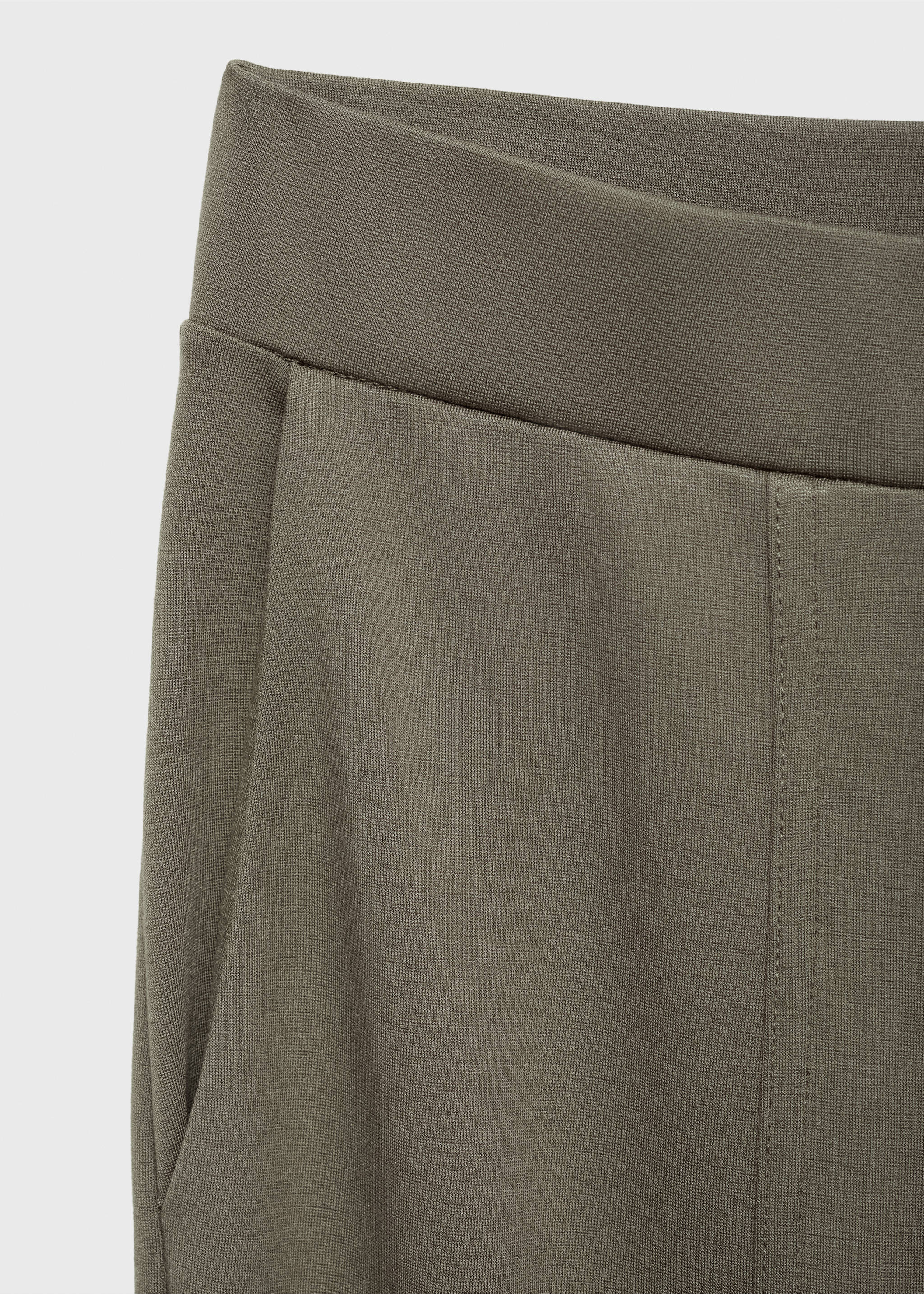 Jogger trousers with elastic waist - Details of the article 8, Medium Brown. Ref: 17024098-00.