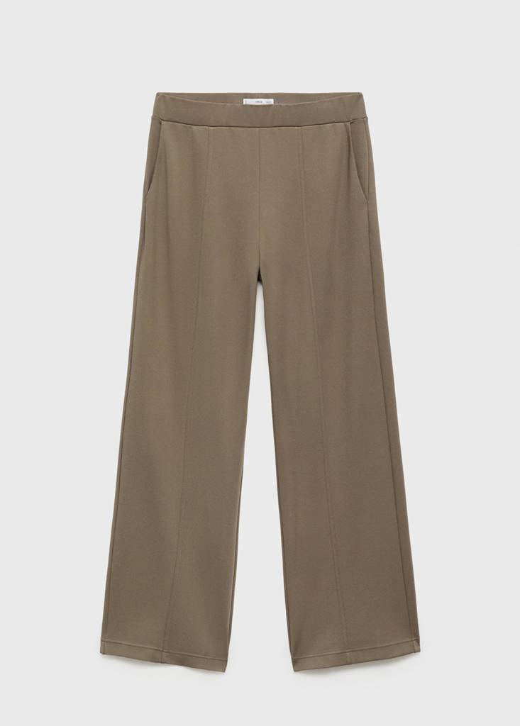 Jogger trousers with elastic waist — Medium Brown