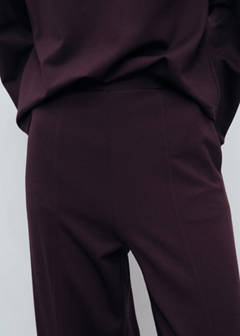 Jogger trousers with elastic waist — Burgundy 6