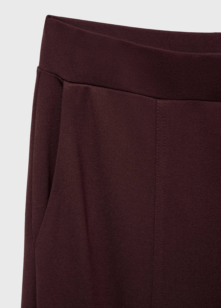 Jogger trousers with elastic waist — Burgundy