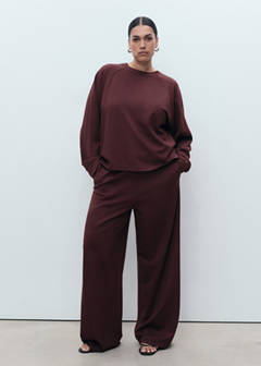 Jogger trousers with elastic waist — Burgundy 7