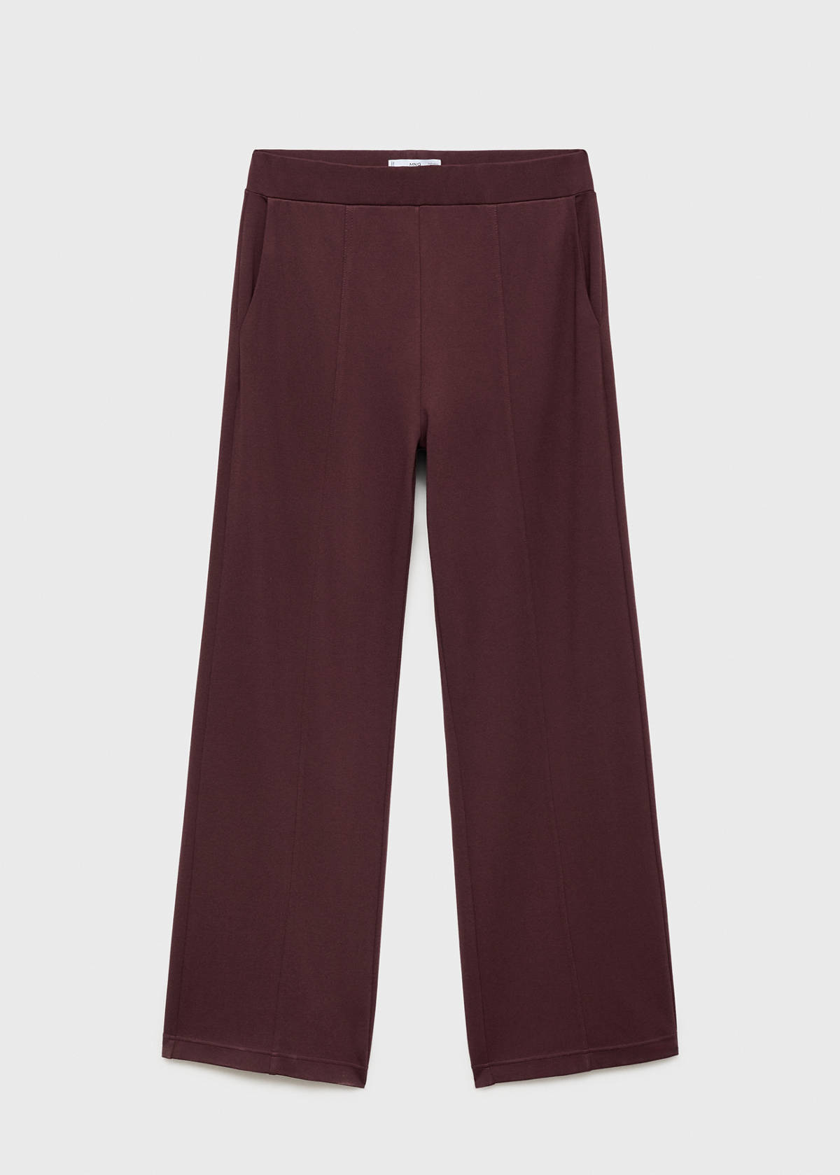 Jogger trousers with elastic waist — Burgundy