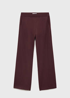Jogger trousers with elastic waist — Burgundy 10