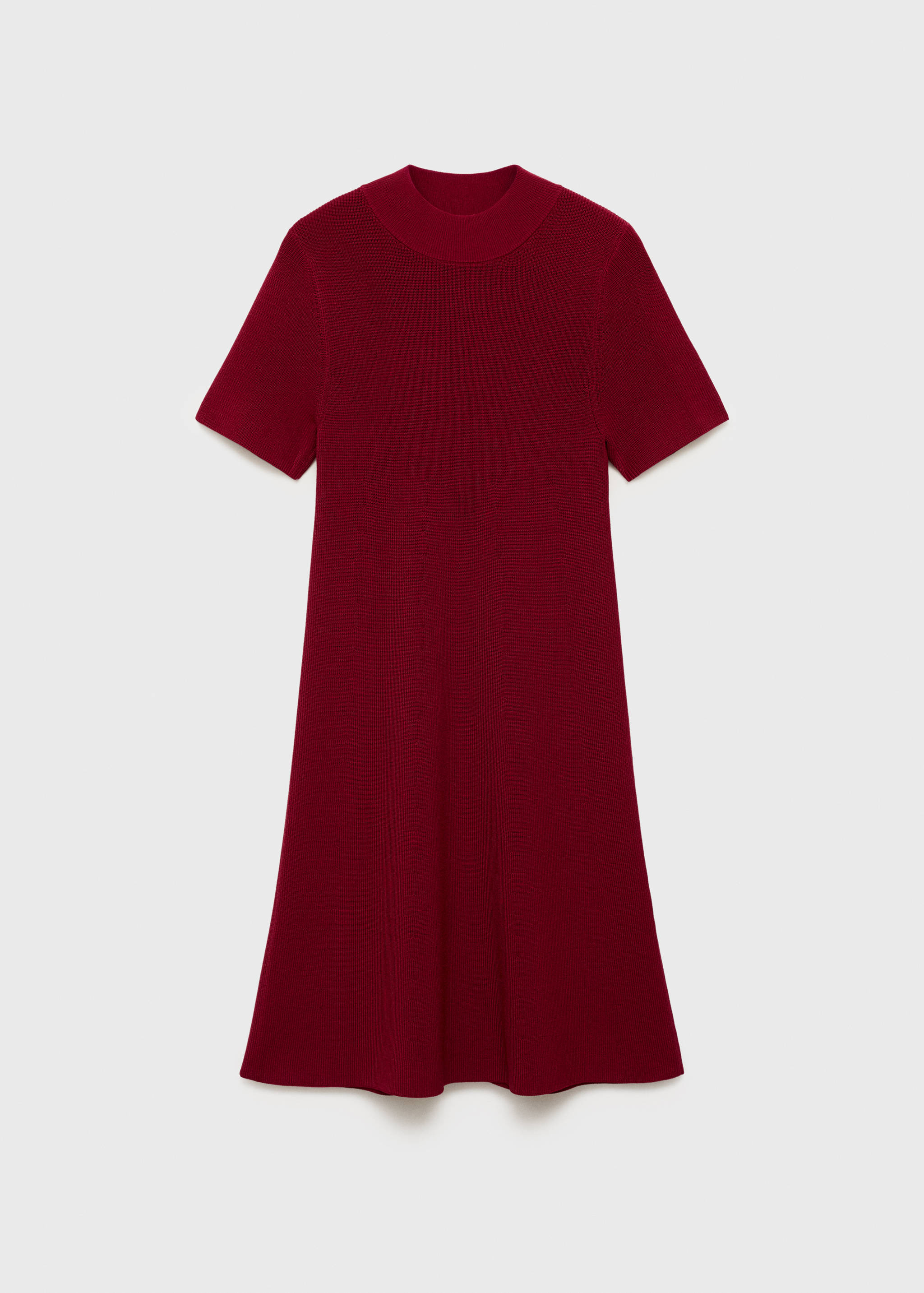 Perkins-neck knitted dress - Article without model