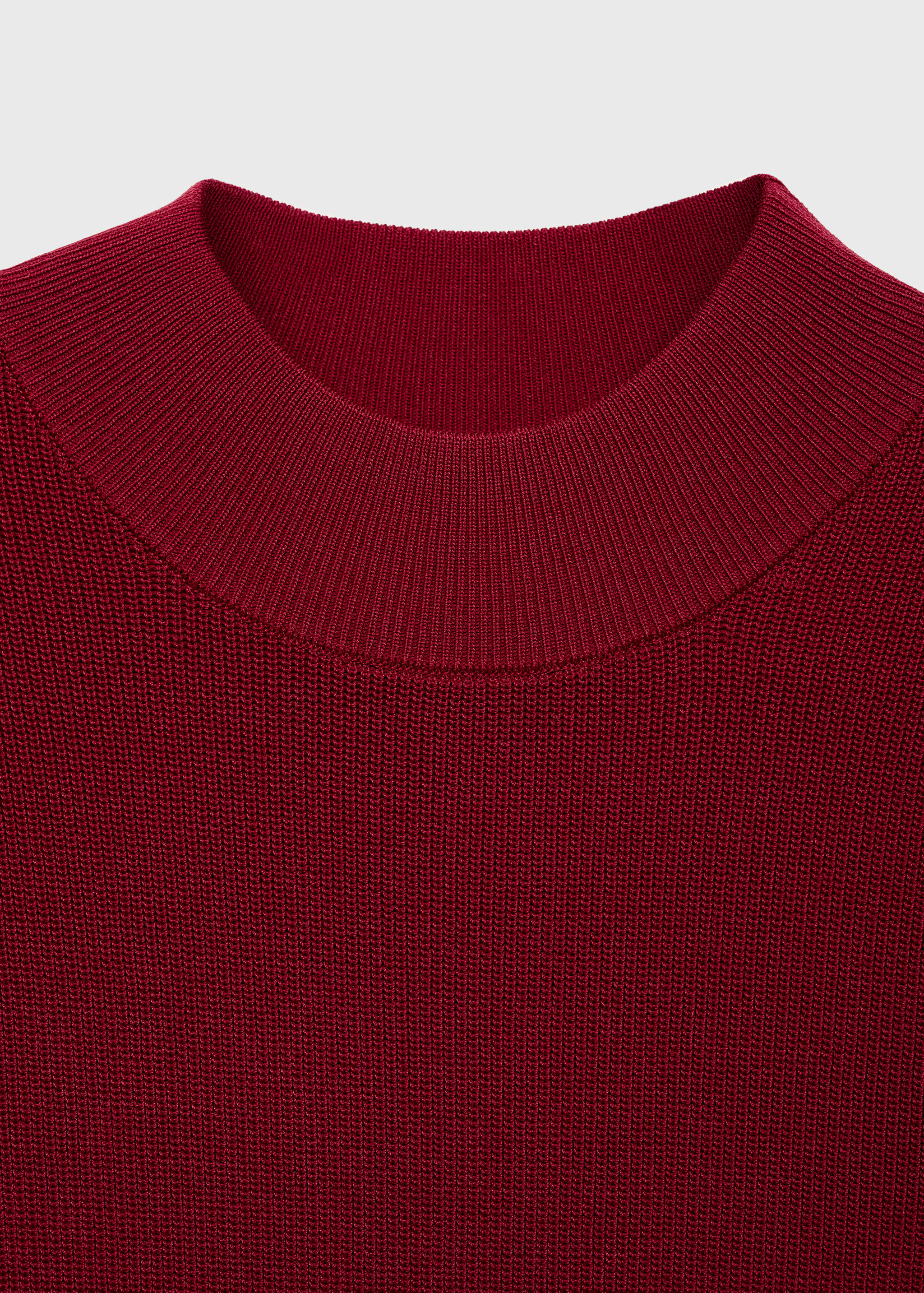 Perkins-neck knitted dress - Details of the article 0