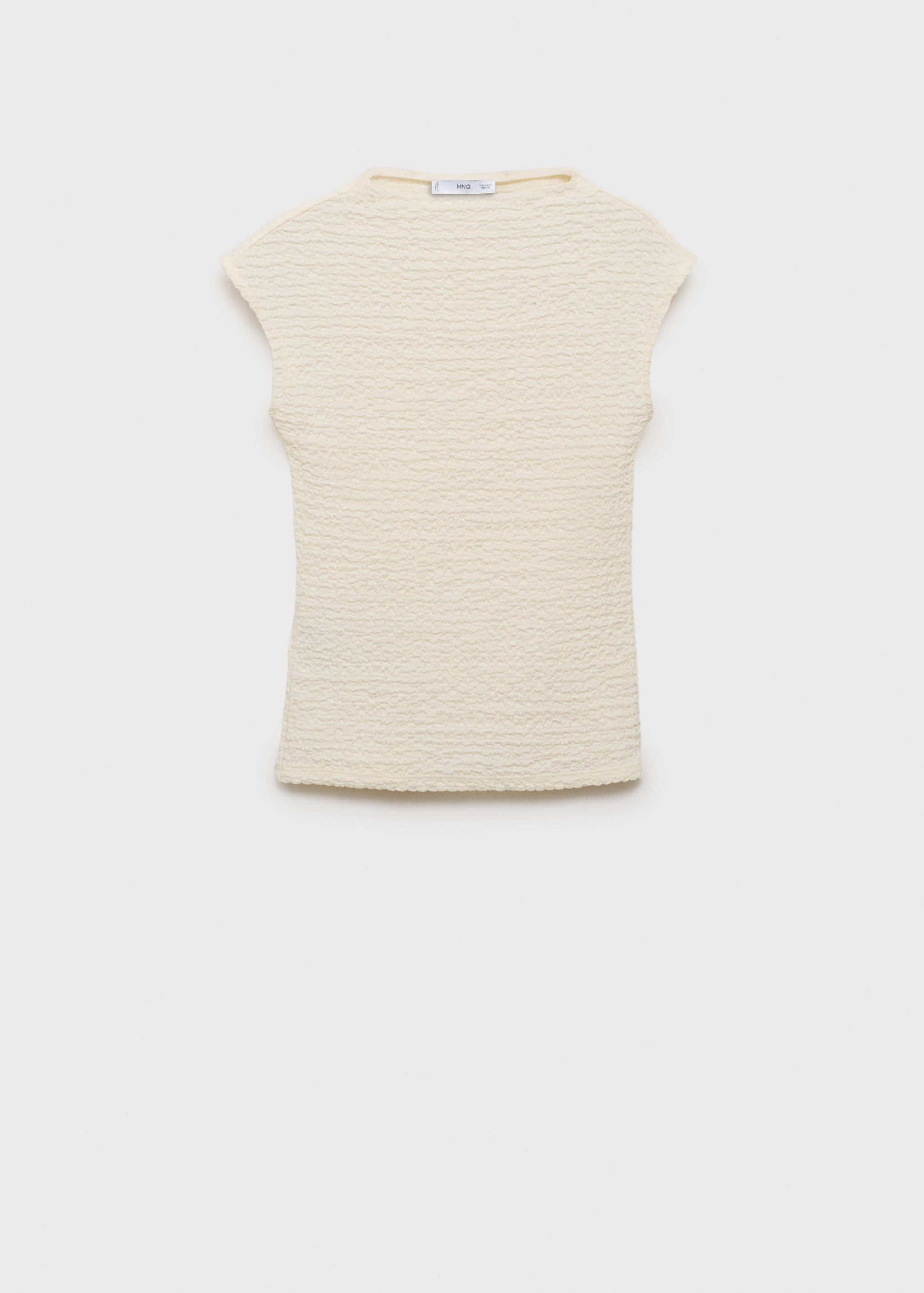 Textured cotton top - Article without model