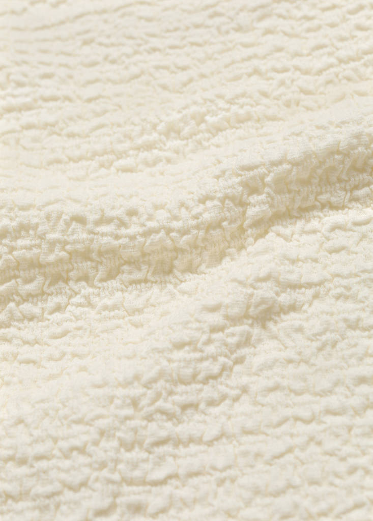 Textured cotton top — Off White