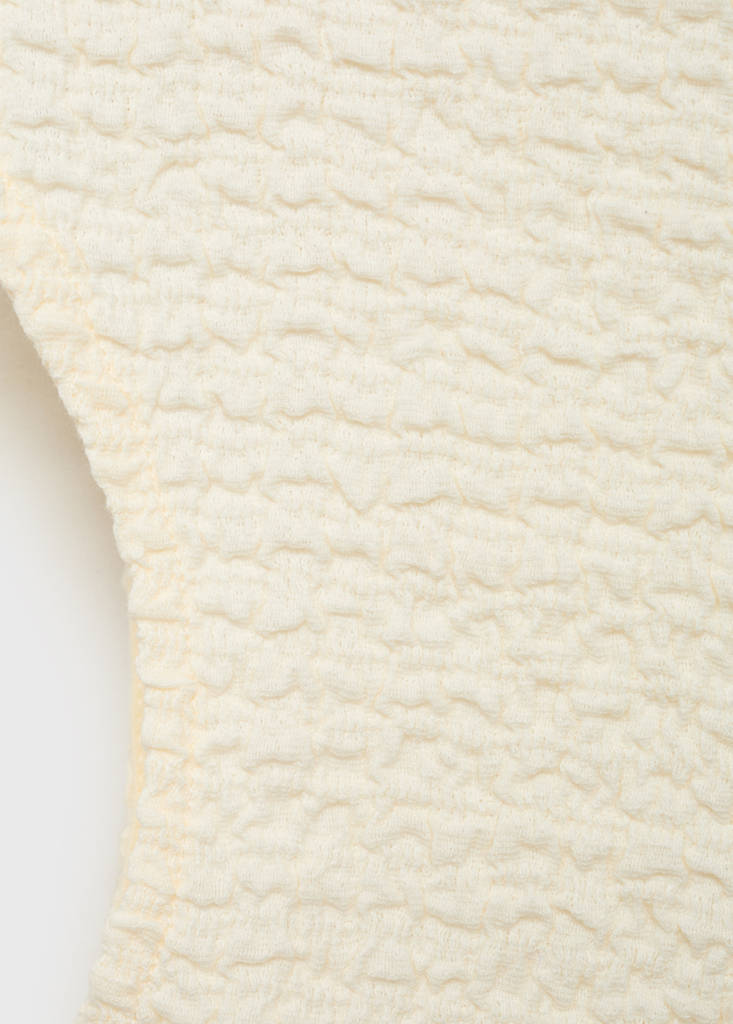 Textured cotton top — Off White
