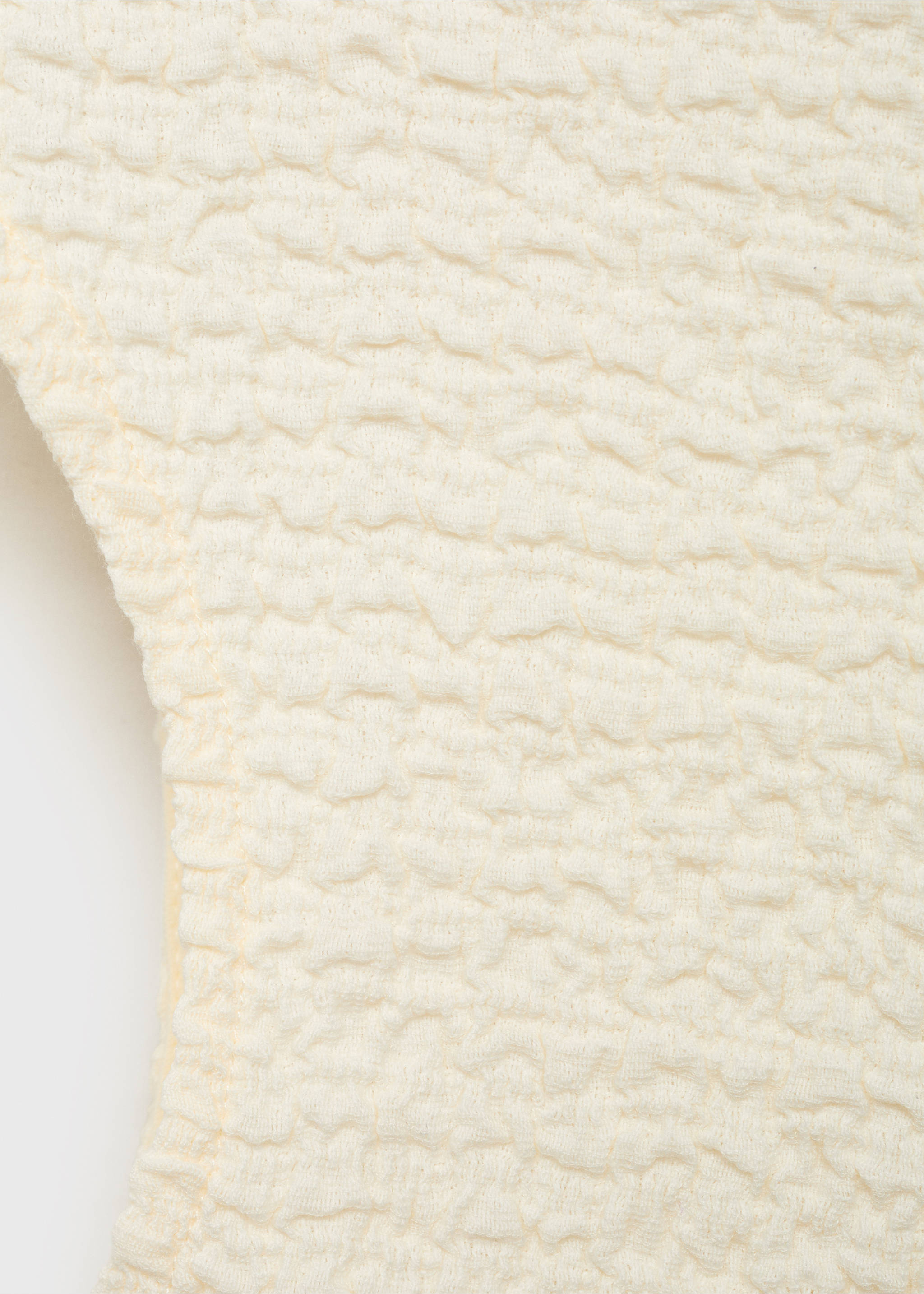 Top coton texturé - Détail de l'article 0, Blanc cassé. Ref: 17024101-00.